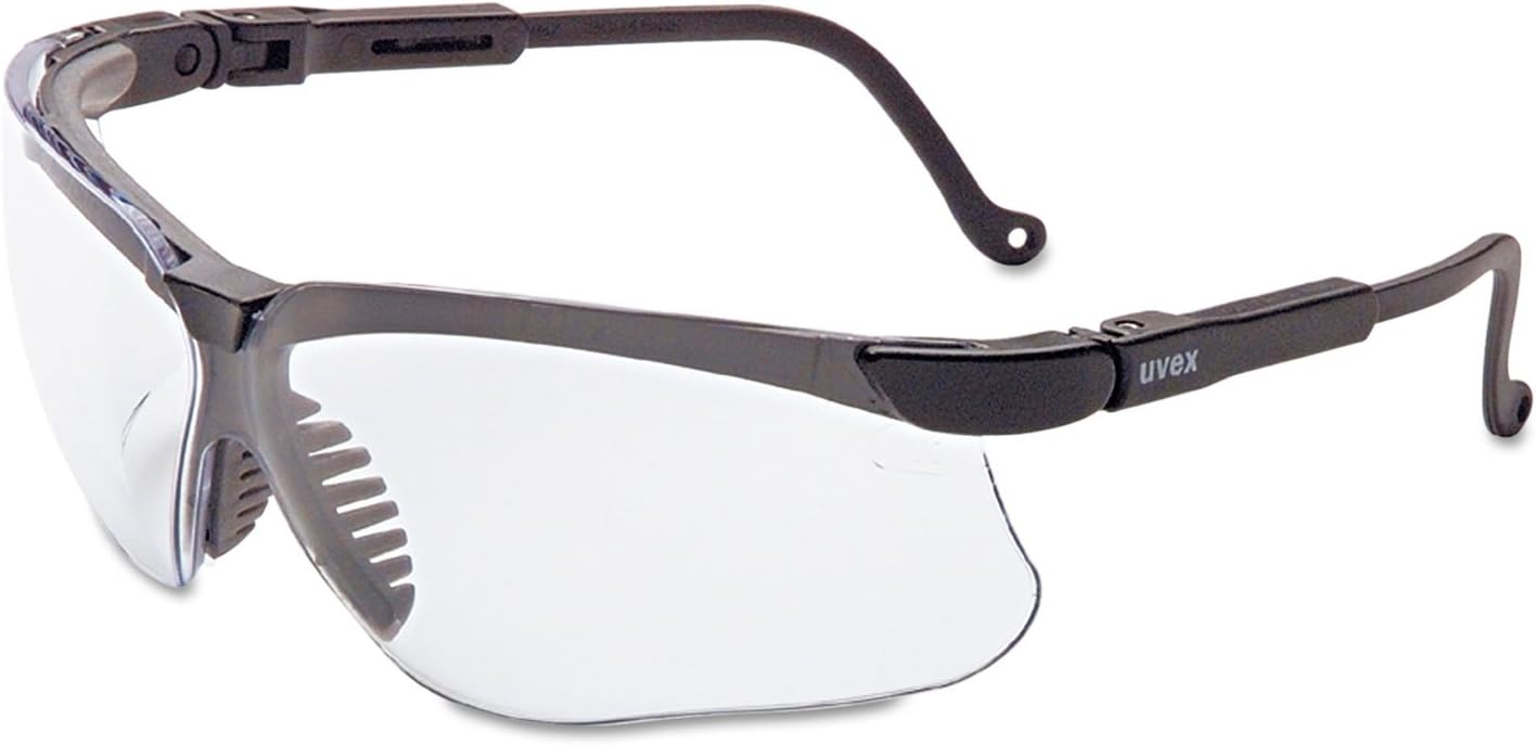 Uvex By Honeywell S3200x Genesis Safety Eyewear, Black Frame, Clear Lens
