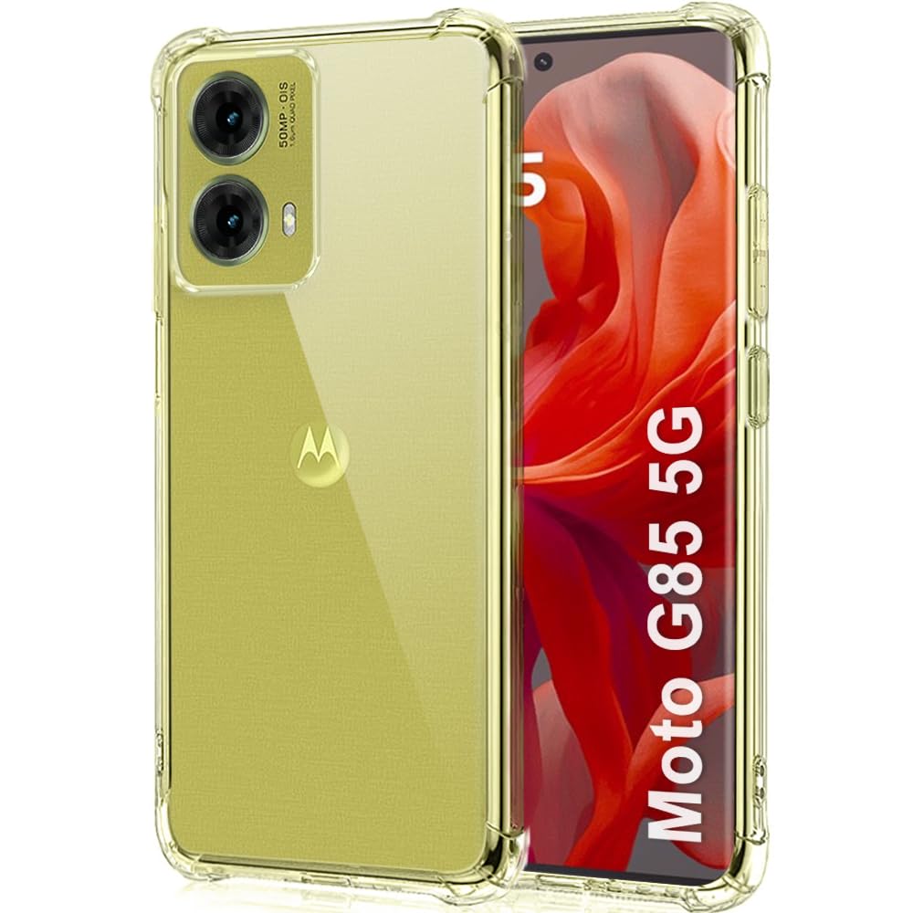 TheGiftKart Transparent Crystal Clear Back Cover Case for Motorola Moto G85 5G | Shockproof Soft TPU Case | Cushioned Edges for Ultimate Protection Back Cover Case for Moto G85 5G (TPU, Transparent) (B0D91T9HM2) Amazon Price History, Amazon Price Tracker