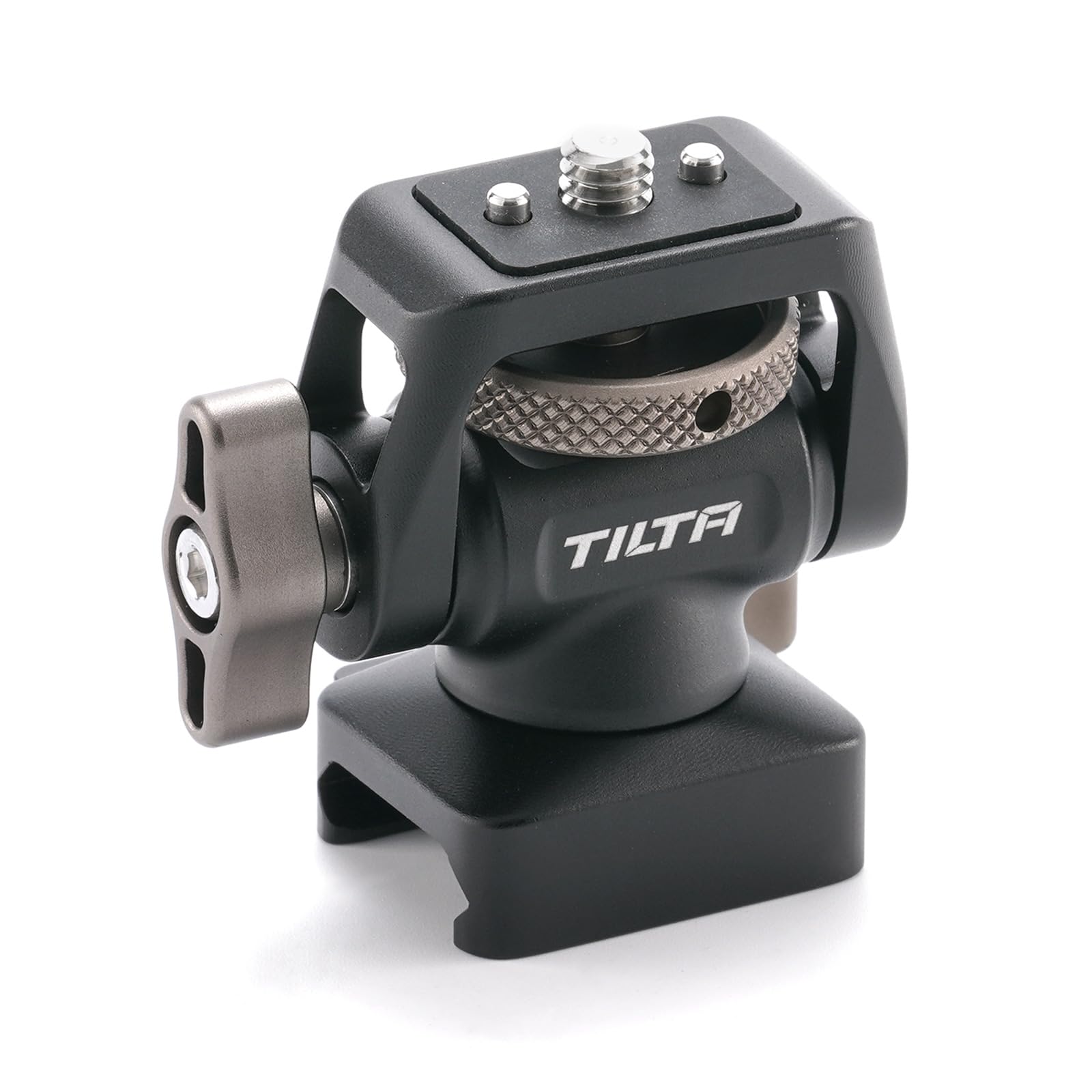 Tilta Soporte de montaje de accesorios de 1/4″-20 con pasadores de localización a la abrazadera NATO - Negro TA-AMB5-B