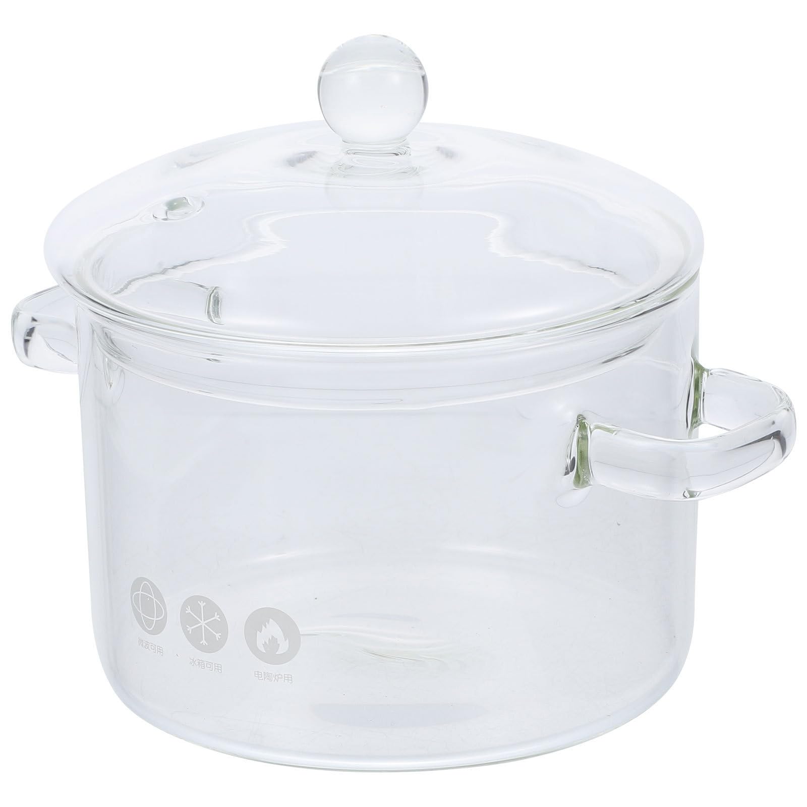 Casserole transparente en verre grand pot pour cuisson de lait