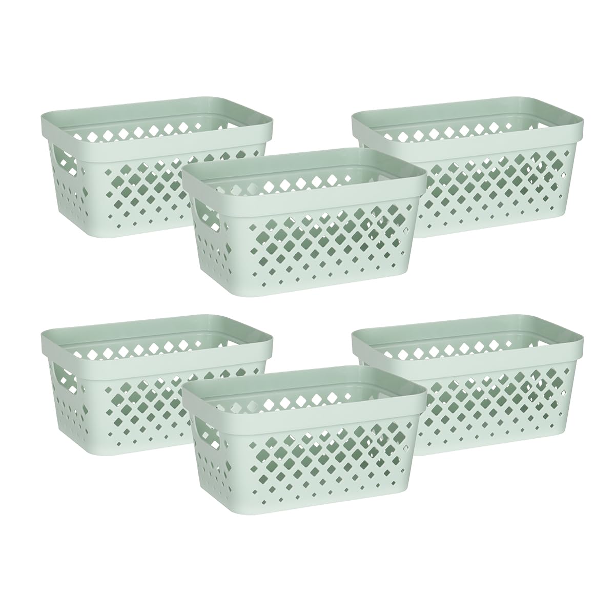 Glad Plastic Baskets Sage 6 Pack