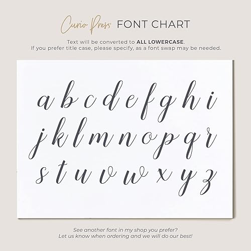 Miniatura 6 de Elegant Personalized Stationery for Women, Custom Note Cards with Envelopes, Script Style, Your Choice of Colors, Graceful Script Flat