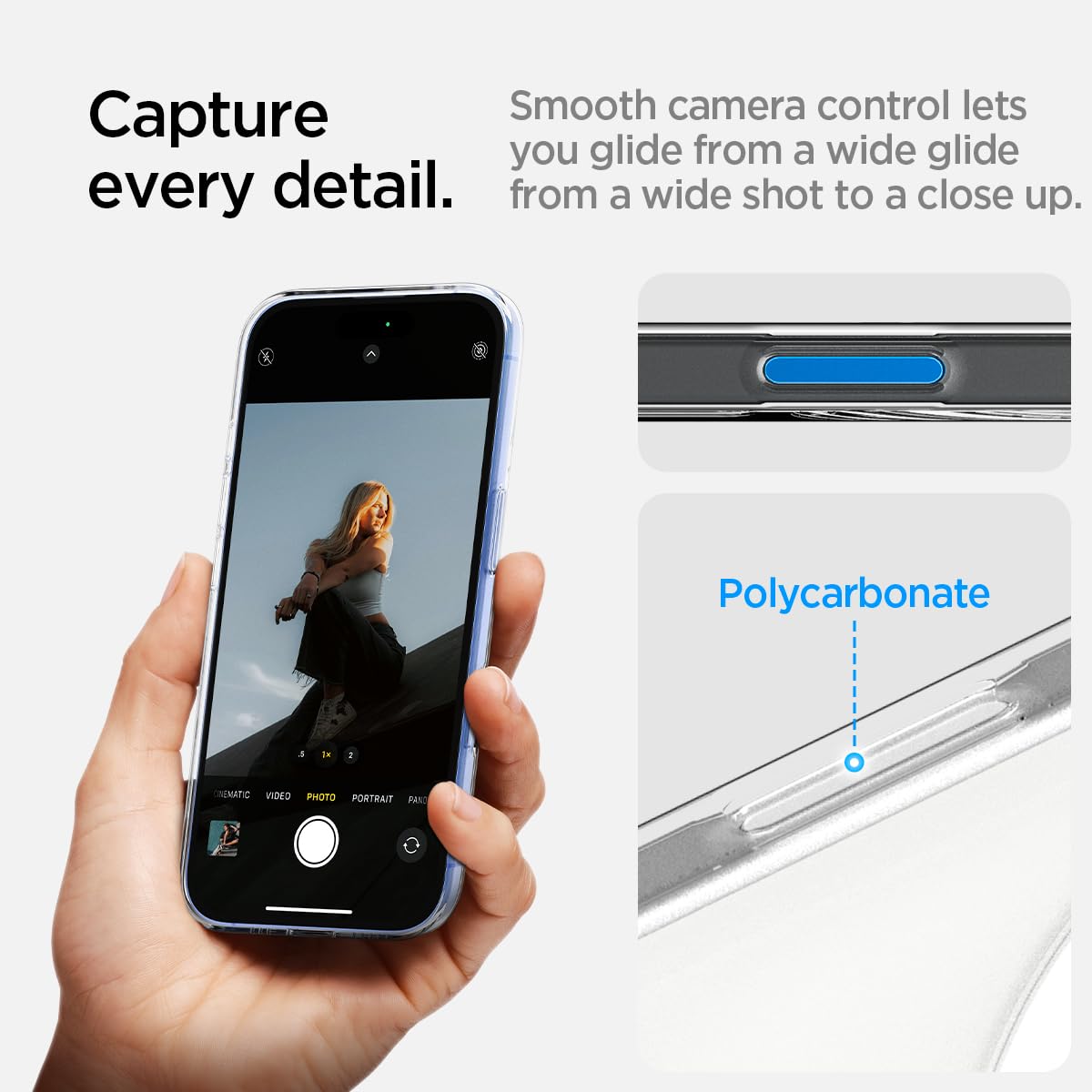 Spigen Essential Clear Crystal MagFit Case for iPhone 16, Clear White — Amazon image 5