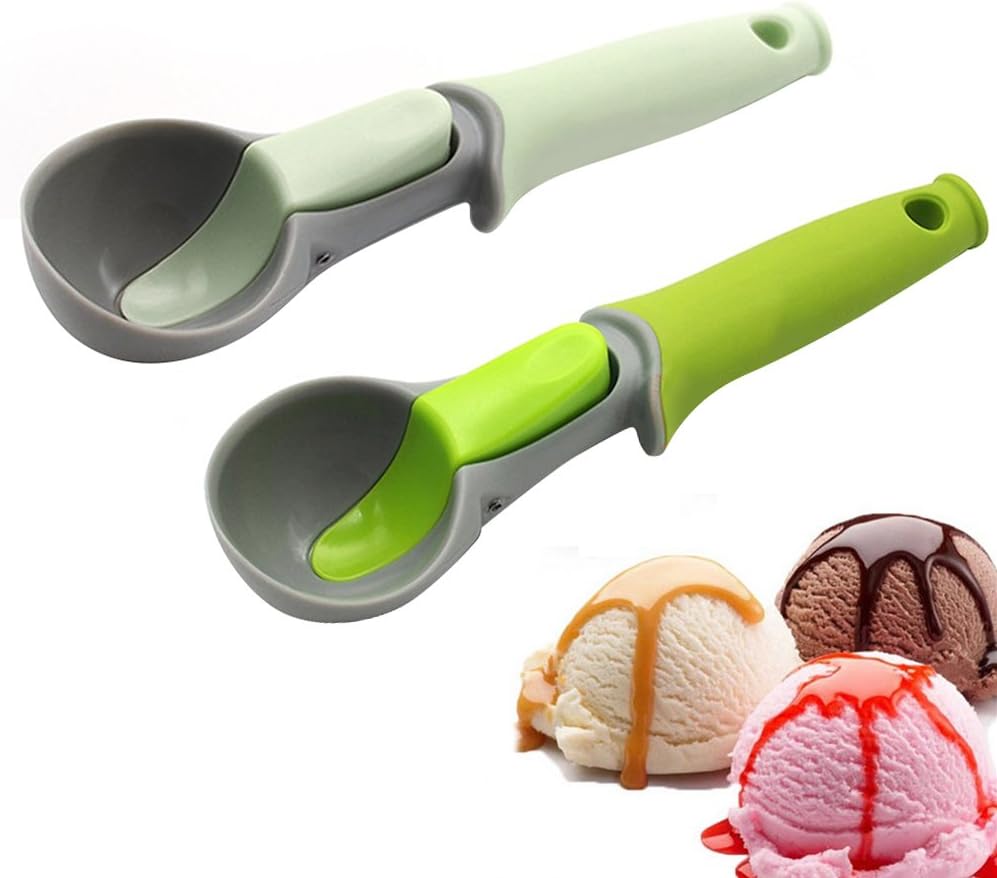 1pcs Kitchen Utensils Rubber and Plastic Mash Potato Ice Cream Spoon Scoops