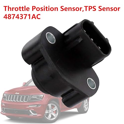 Miniatura 4 de 4874371AC Sensor de posición del acelerador, sensor TPS compatible con Jeep Cherokee Wrangler 2.5L 4.0L Grand Cherokee 4.0L Dodge Dakota 2.5L Viper