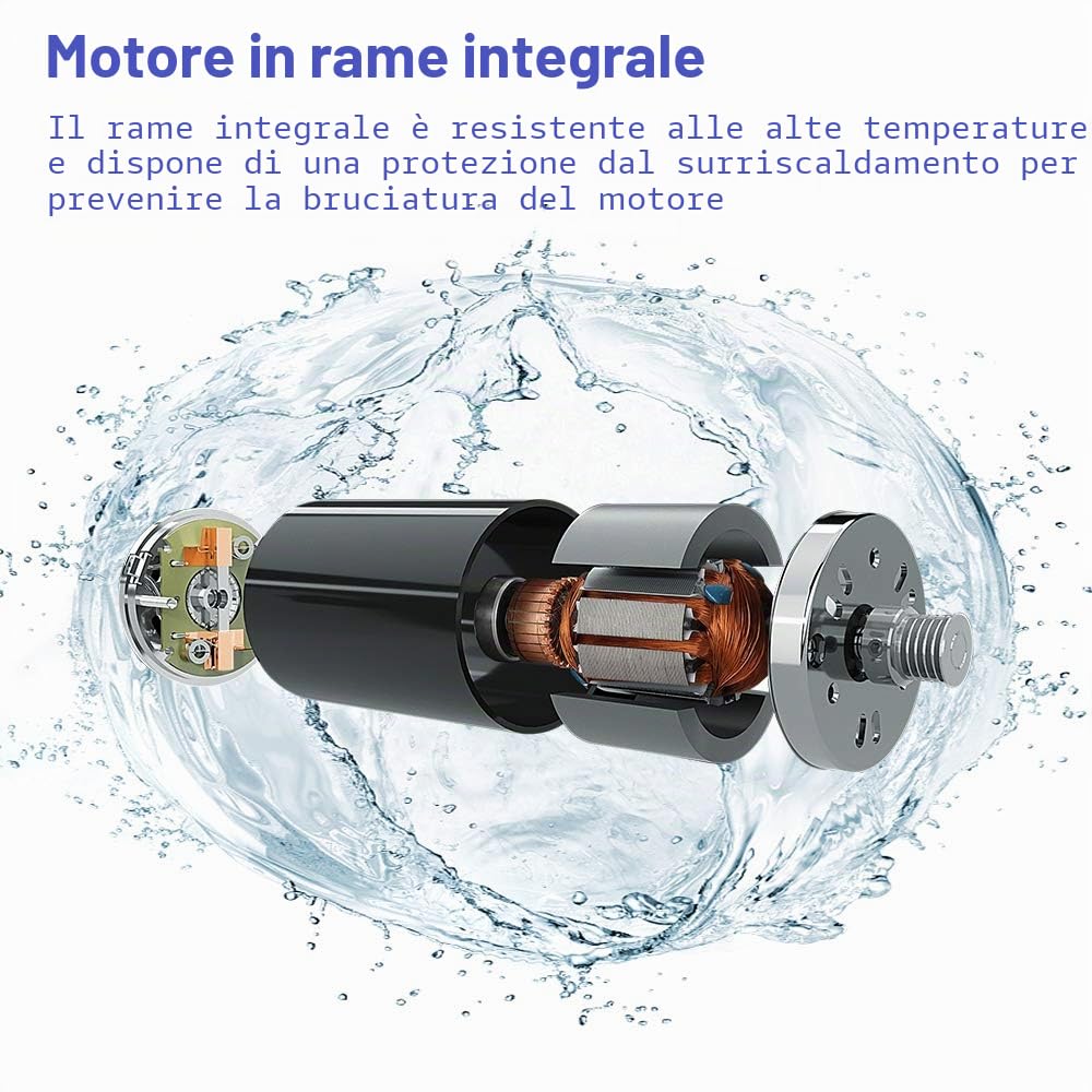Gimisgu Pompa per pozzo profondo con portata di 4000 l/h, pompa dell'acqua in acciaio inox, prevalenza massima 34 m con cavo da 20 m, pompa a pressione sommersa 3,4 bar, compatibile con la sabbia