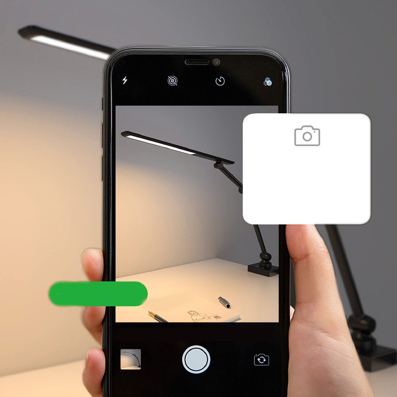 Lampada da Scrivania a LED Regolabile, Luce da Scrivania Dimmerabile con Controllo Tattile, 5 modalità di Colore, Timer Automatico da 45 Minuti, Porta di Ricarica USB, Lampada da
