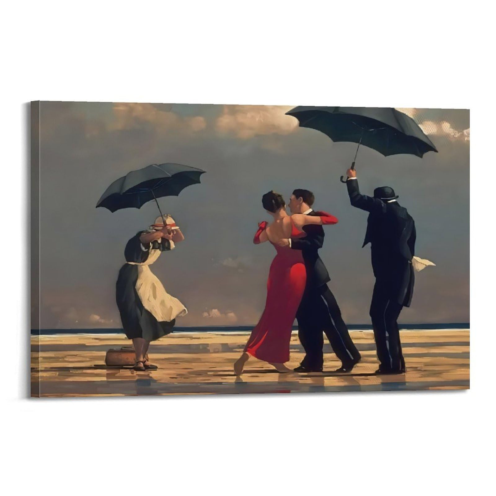 RedMush Jack Vettriano The Singing Butler Poste Canvas Poster Bedroom Decor Sports Landscape Office Room Decor Gift Frame-style 08x12inch(20x30cm)