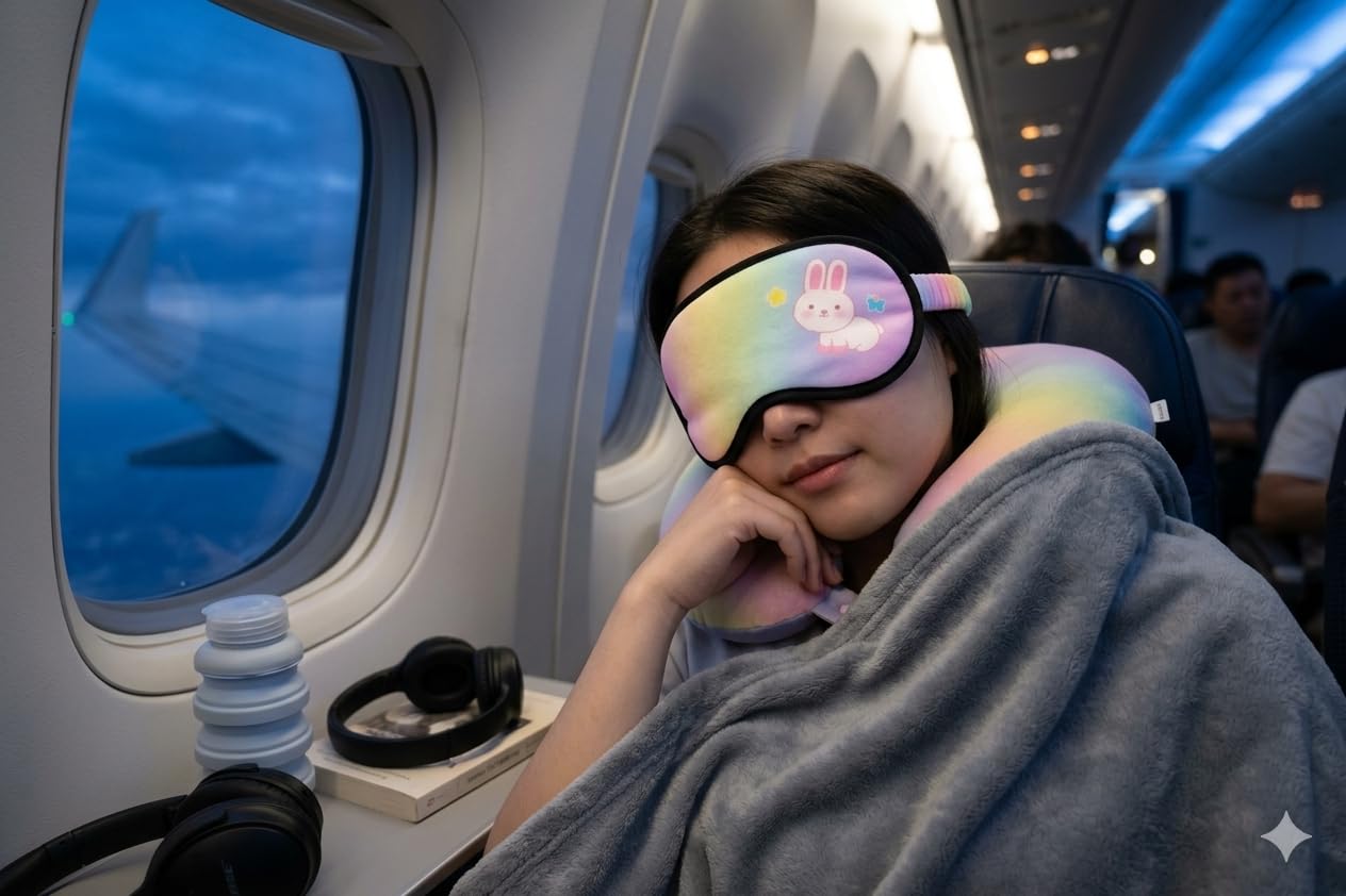 RESVI Cooling Gel Sleep Eye Mask with Adjustable Strap | Cold Therapy Eye Mask for Puffy Eyes, Migraine Relief & Travel Sleep Mask 4