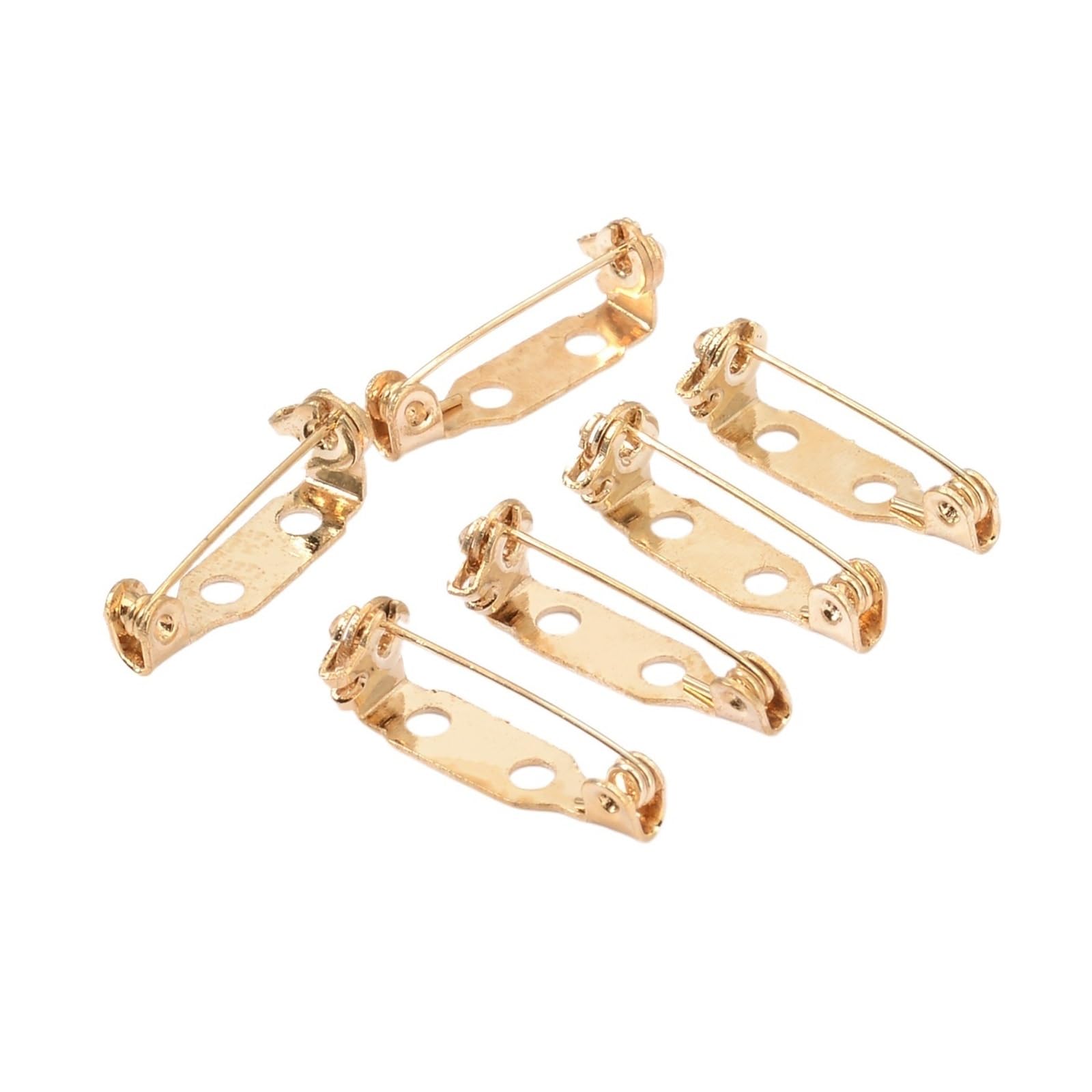 Xlandalyuefa Gold2 Brooch Clip Base Pins 20Pcs Blank For Diy Jewelry Making Supplies(,20 Mm)