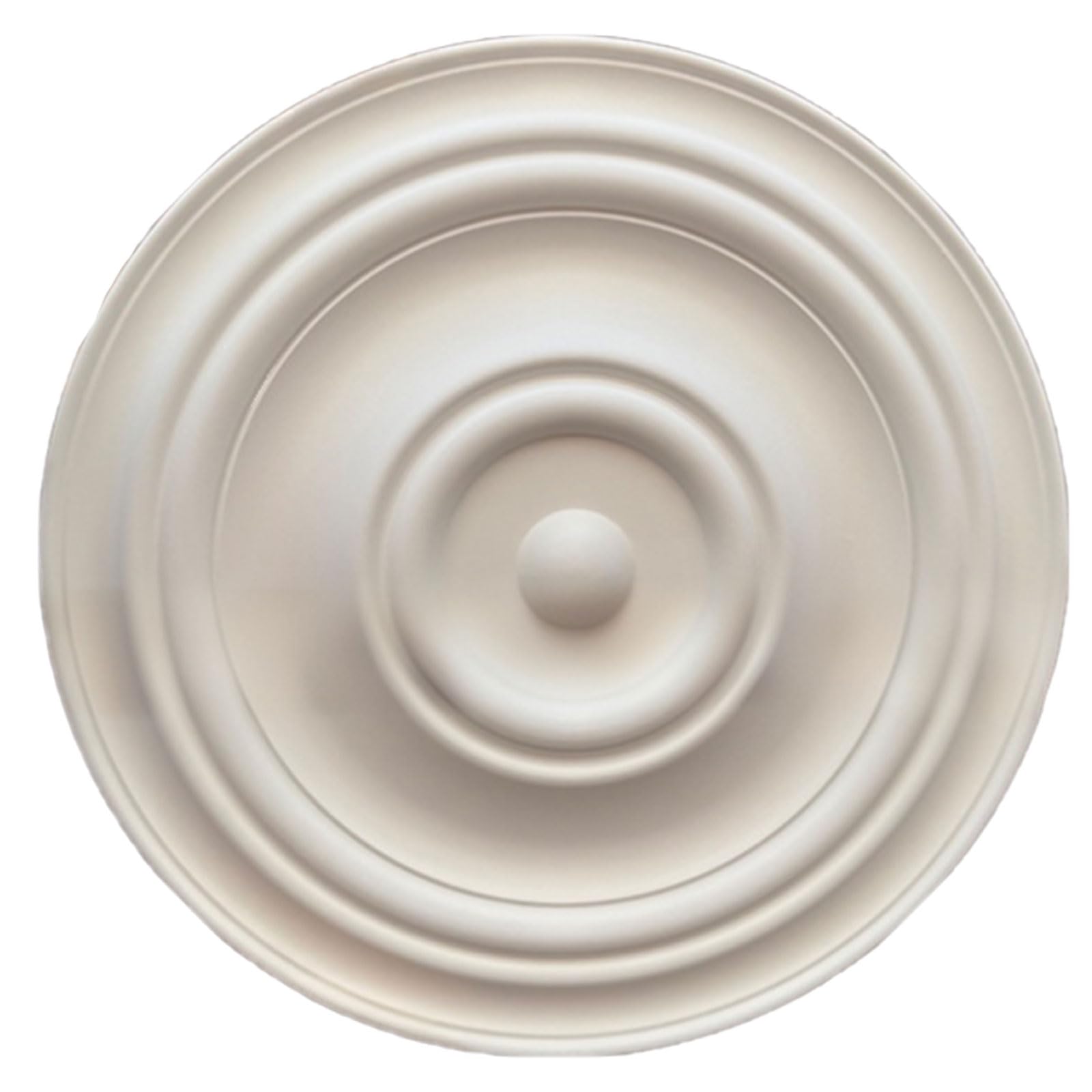 Foelanne White J Round Pu Ceiling Medallion White 29-62Cm(,56Cm)