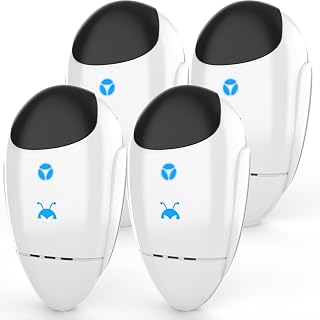 2025 Upgraded Ultrasonic Pest & Insect Repeller, Ultrasonic Repellent for Roach, Rodent, Mouse, Bugs, Mosquito, Mice, Spider, Ant, Electronic Plug in Pest Deterrent, 4 Packs - Amazon product rated Grade B