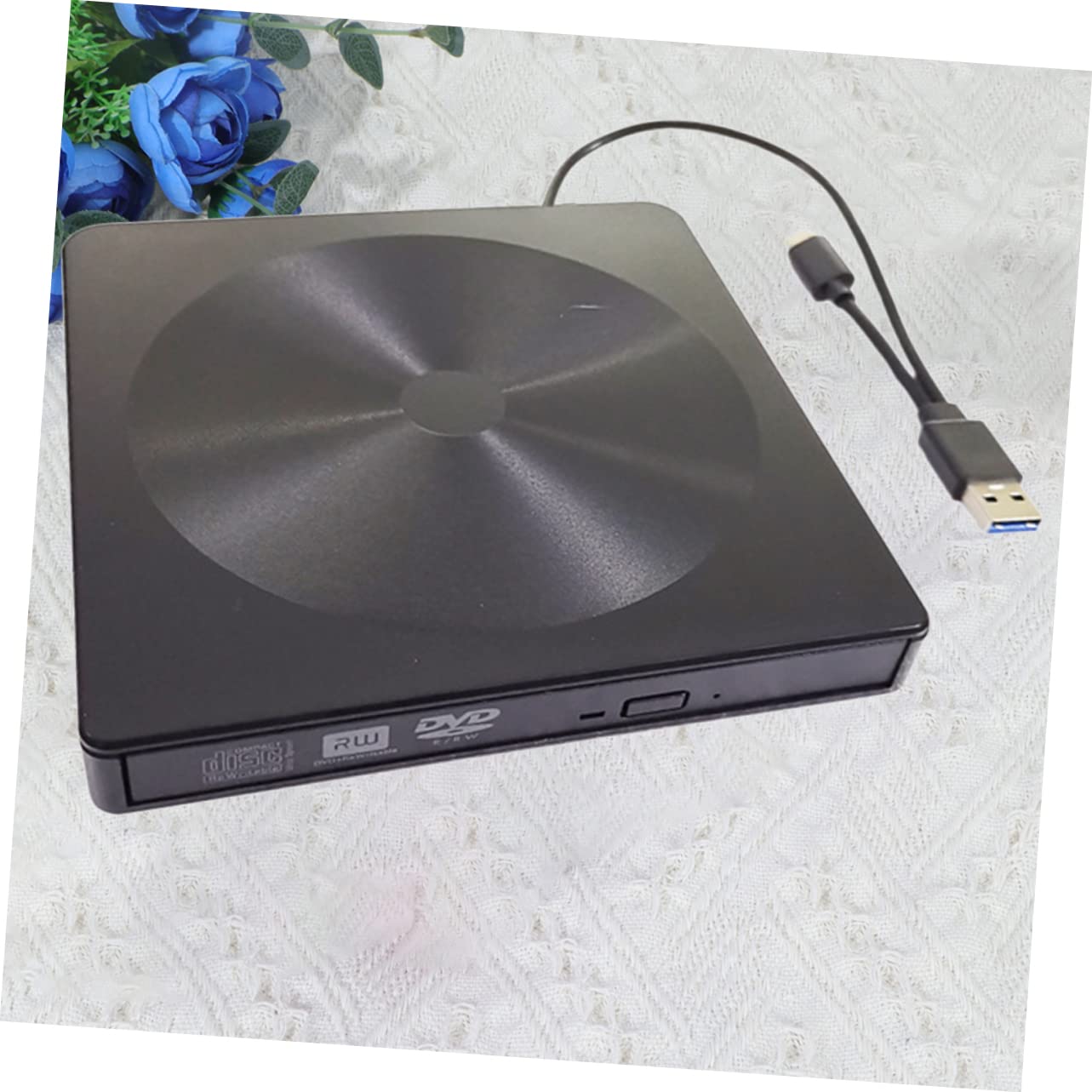 SHINEOFI Masterizzatore CD/Dvd Esterno USB 3.0 Interfaccia USB Type-C, Portatile in ABS, per Laptop e Desktop
