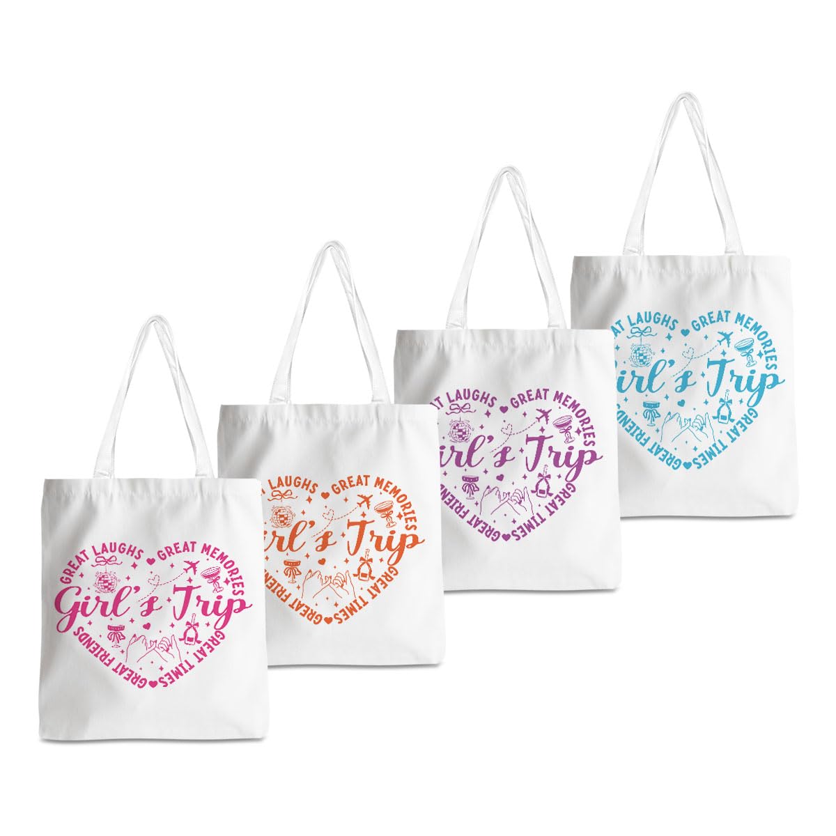 XFN Travel Gifts, Weekend Vacation Trip Tote Bag, Weekender Bags for Women Friends, Friendship Gifts