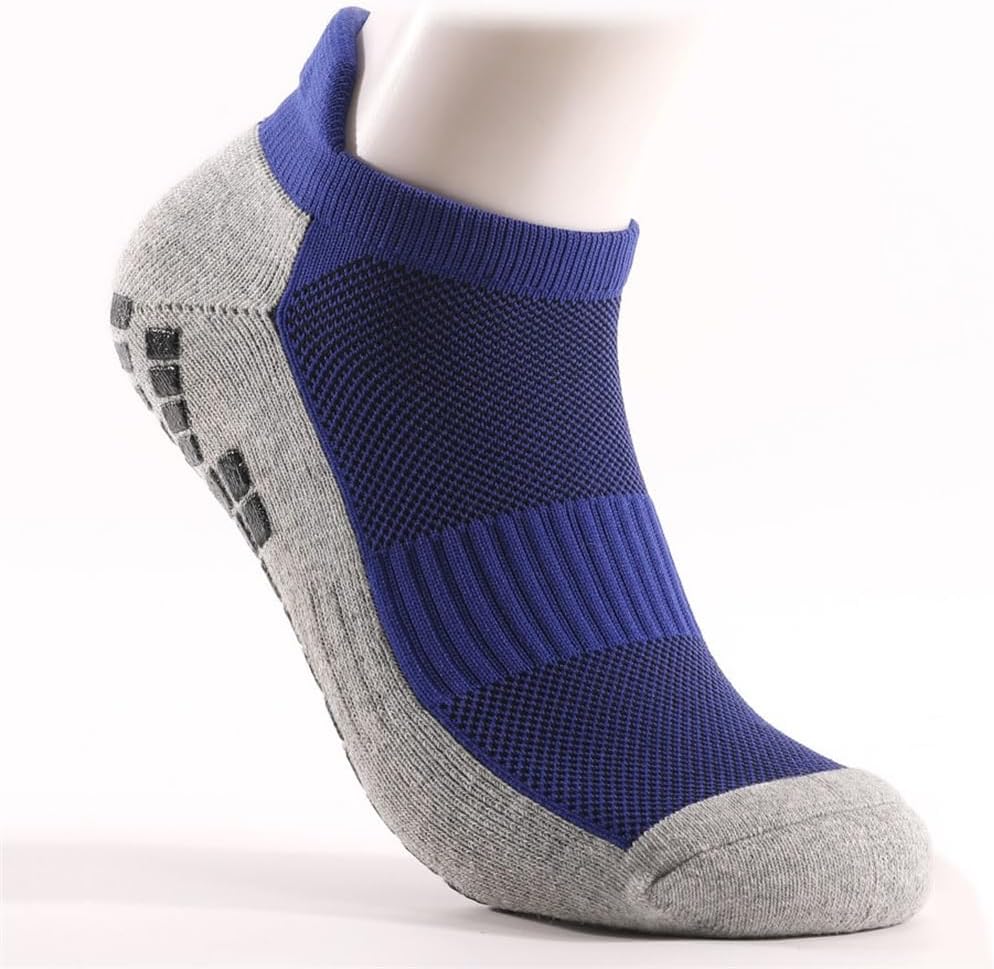 Thickened Towel Bottom Football Socks, Short Ankle, Boat, Nylon and Cotton