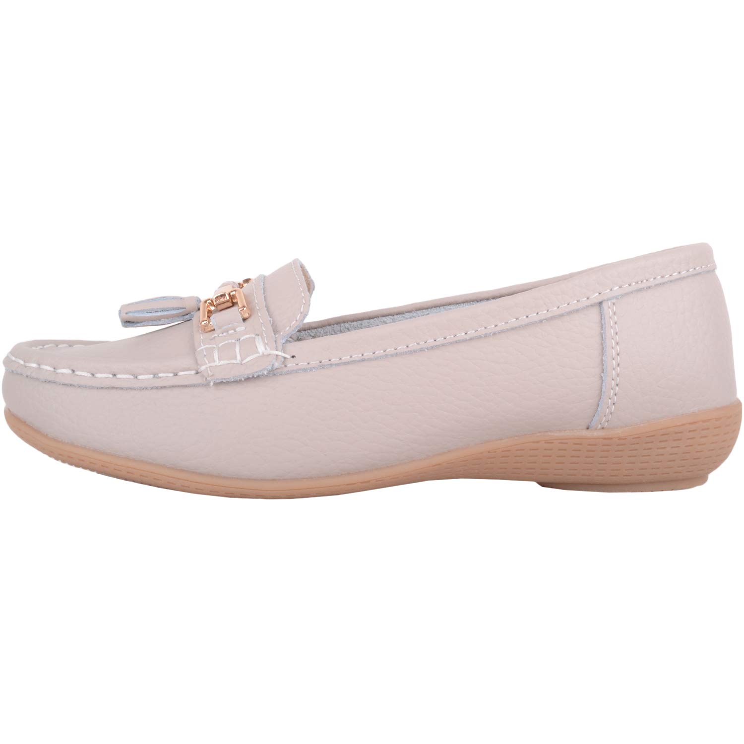 ABSOLUTE FOOTWEAR Mocassini da donna in pelle casual senza lacci