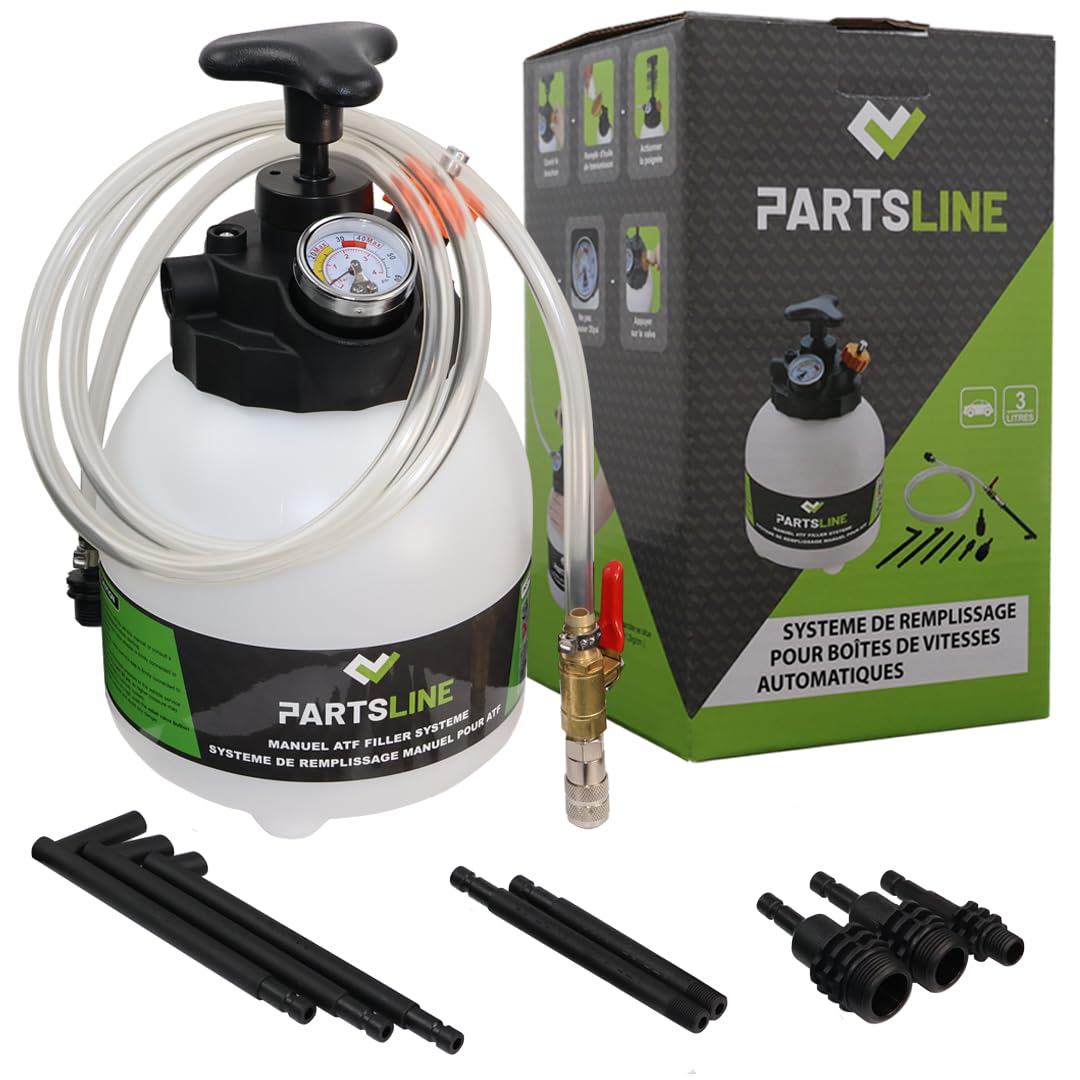 Partsline Pompe Manuelle de Remplissage d'Huile de Boîte avec Adaptateurs