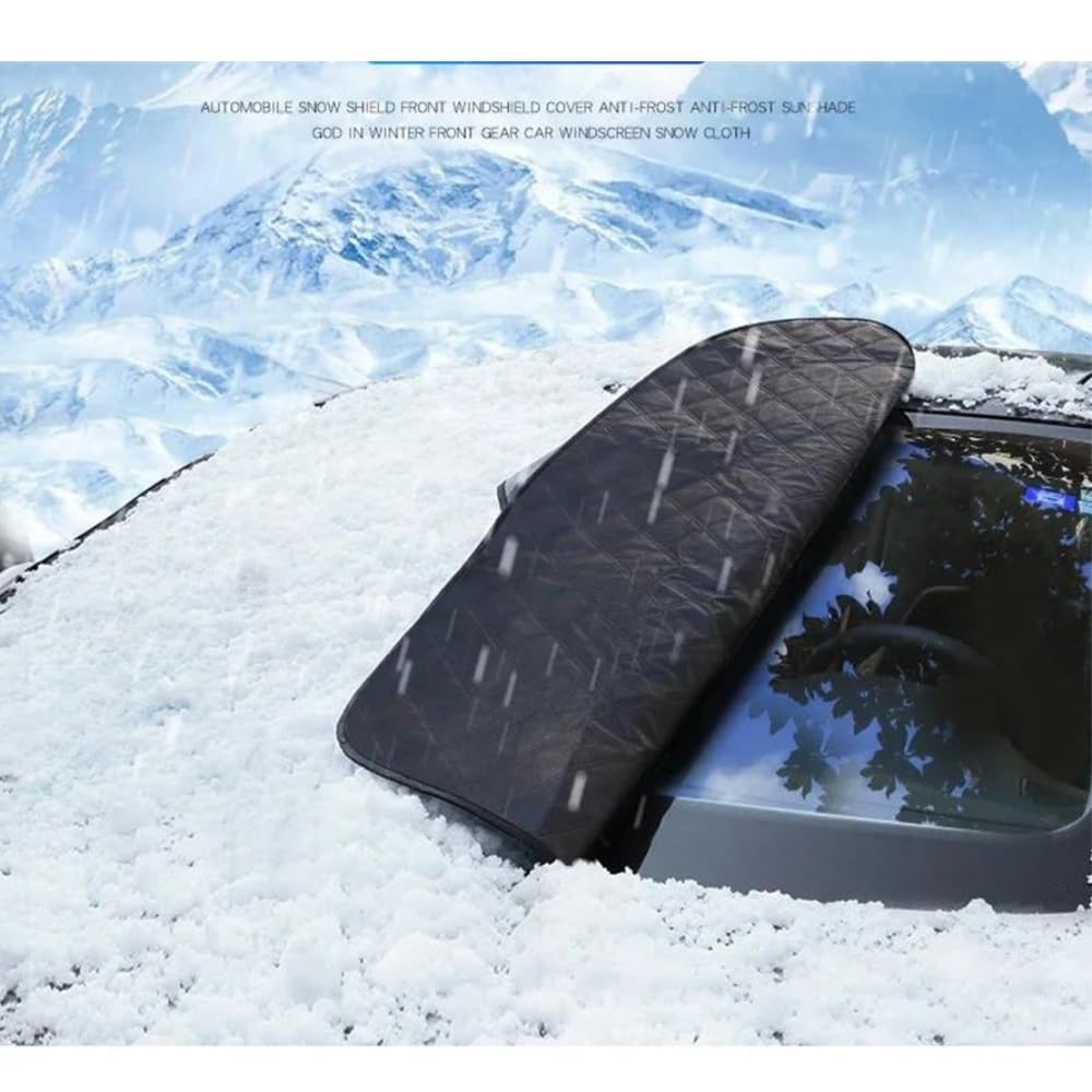 Housse de Protection pour Pare-Brise Pare-Brise De Voiture À Bord Magnétique Couverture De Neige Pare-Soleil D'extérieur Imperméable Protection Anti-Gel Et Glace Protection Pare Brise Hiver