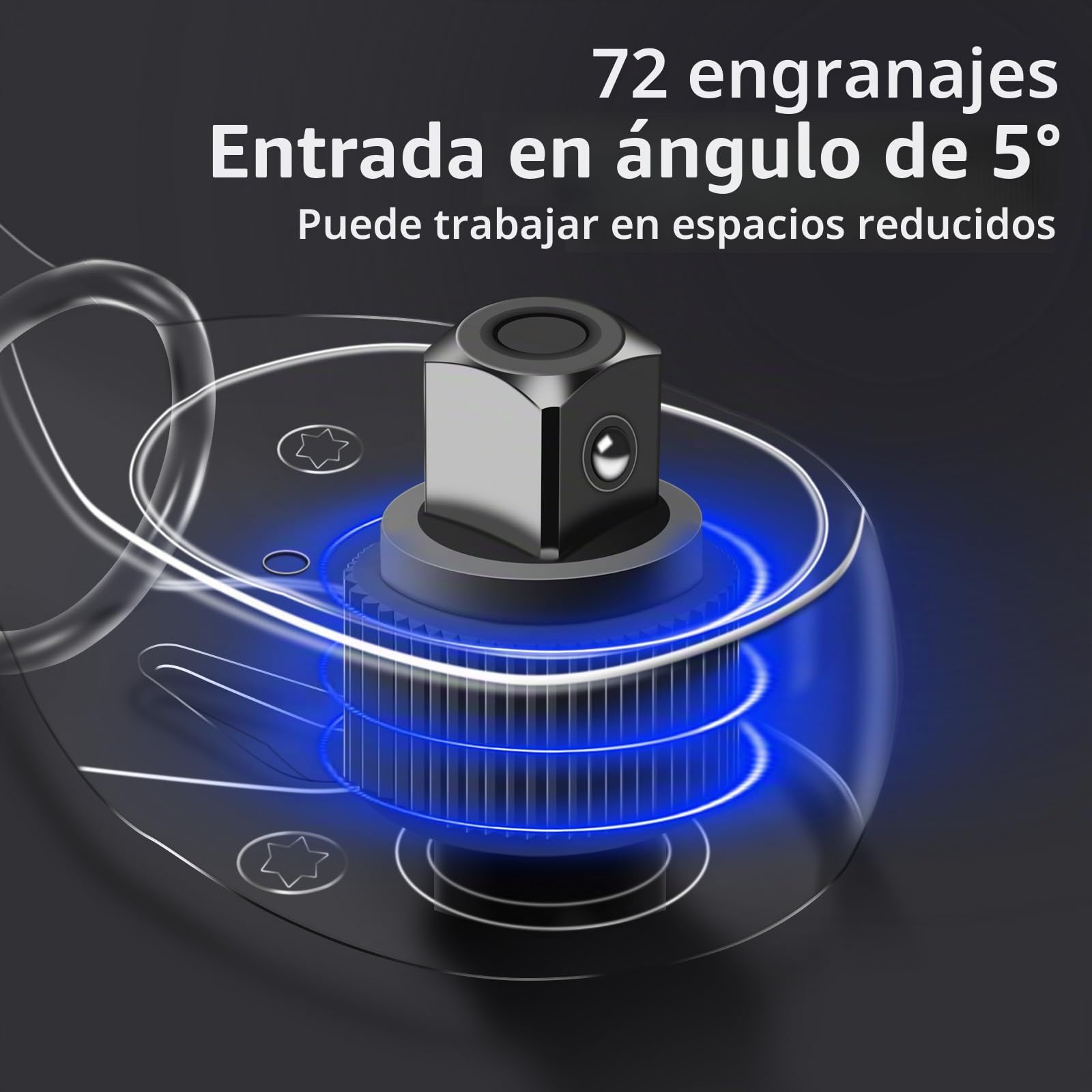 Llave Dinamométrica 1/2" 20-220NM, Dinamometrica Juego de 14 Piezas, ±3% Alta Precisión, 72 Dientes Llave Dinamometrica Bicicleta Para Motocicletas Coches Camiones etc