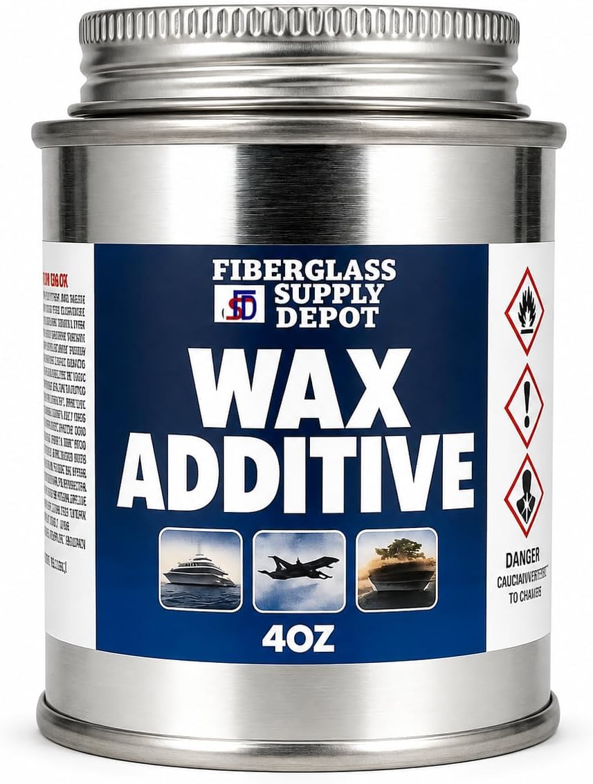 Fiberglass Supply Depot Wax Additive - 4 oz Surfacing Agent for use with Gelcoat and Polyester resins