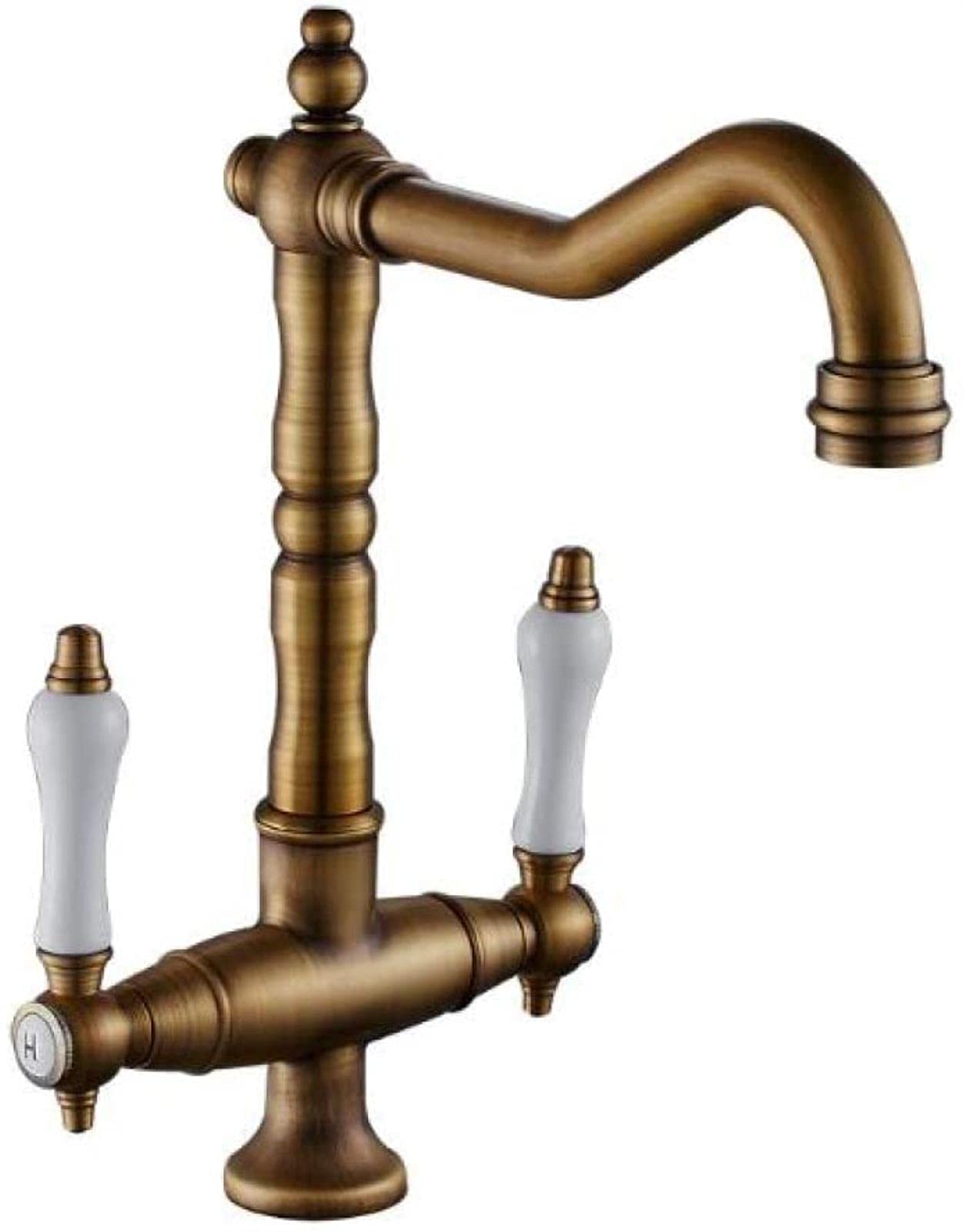 Robinet de cuisine et salle de bain eau chaude et froide avec bec rotatif OKUOKA
