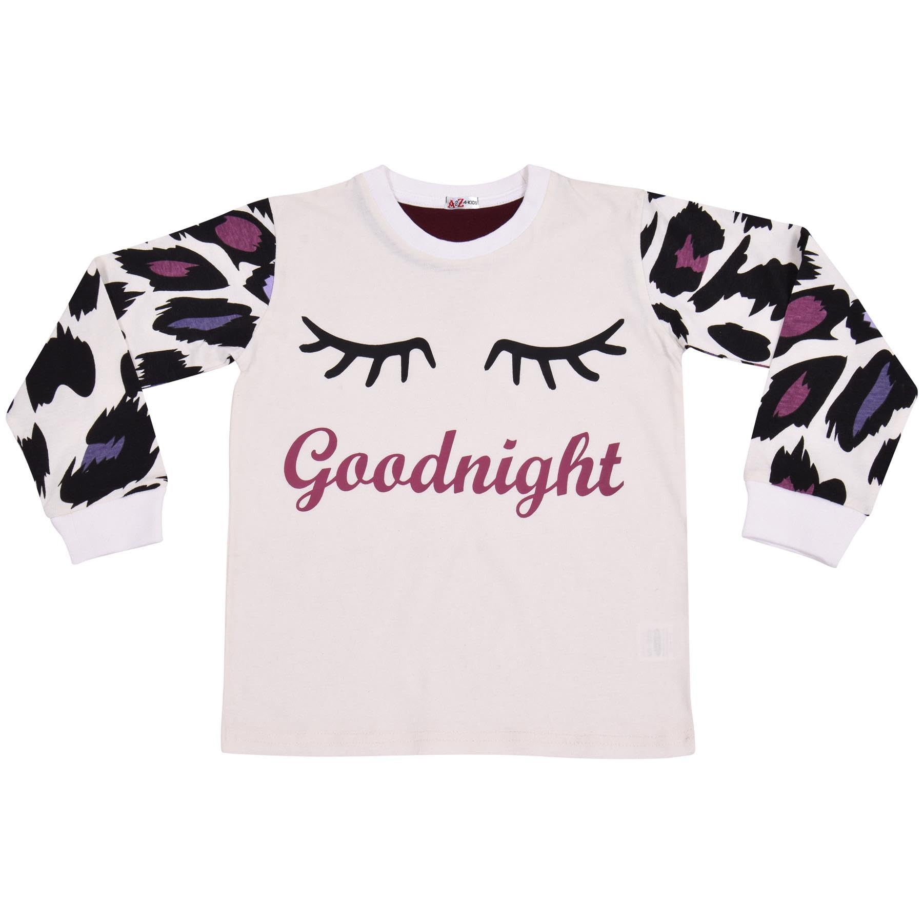 A2Z 4 Kids Ragazze Pigiama Tradizionale Pjs Completo Manica Lunga Top Pantaloni Pigiama Abbigliamento da Casa Comodo Leggero Bambini Pigiama Completi età 2-13 Anni