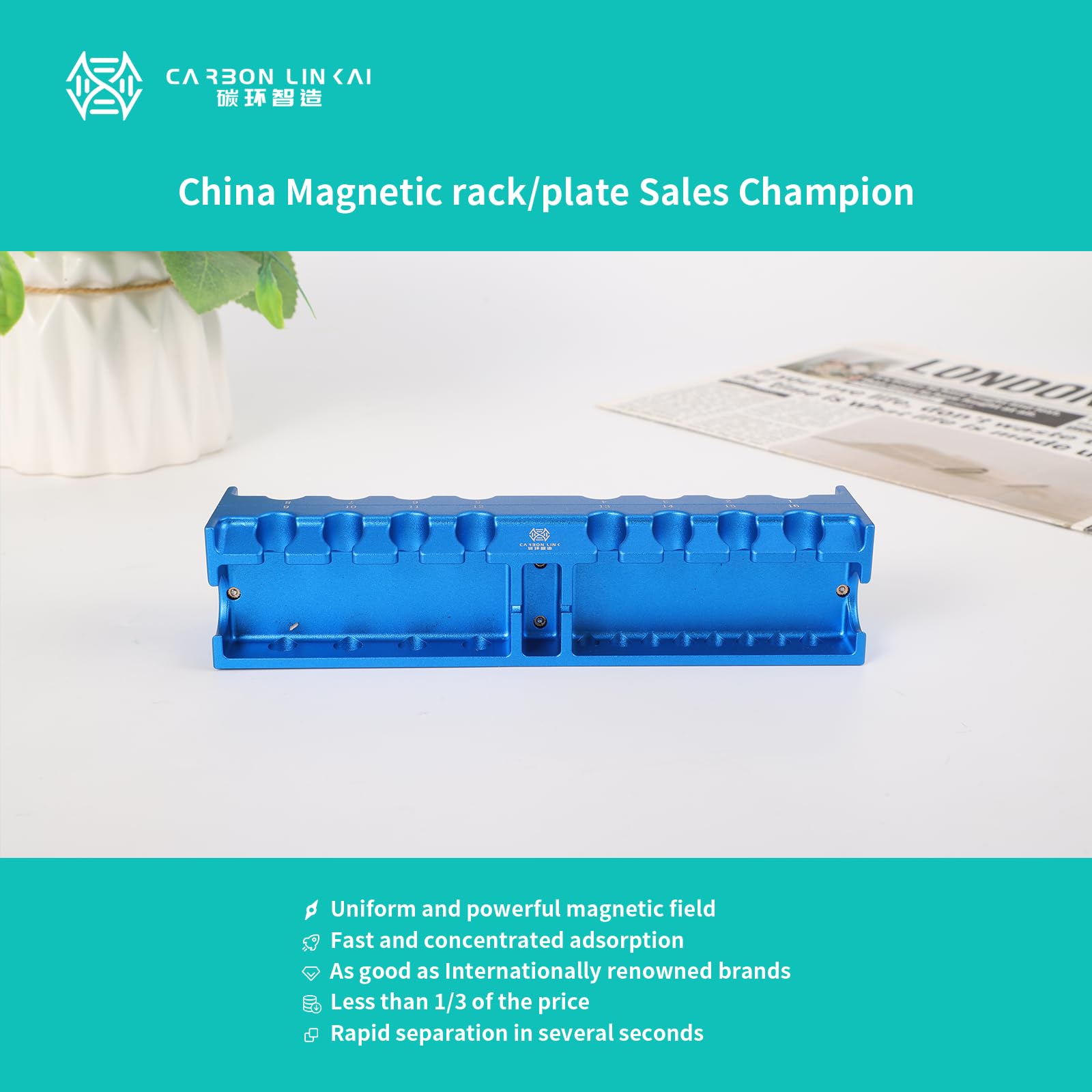 Magnetic Rack Dna Snapklik.com : Magnetic Bead Rack Separator For DNA/RNA, Magnetic ...