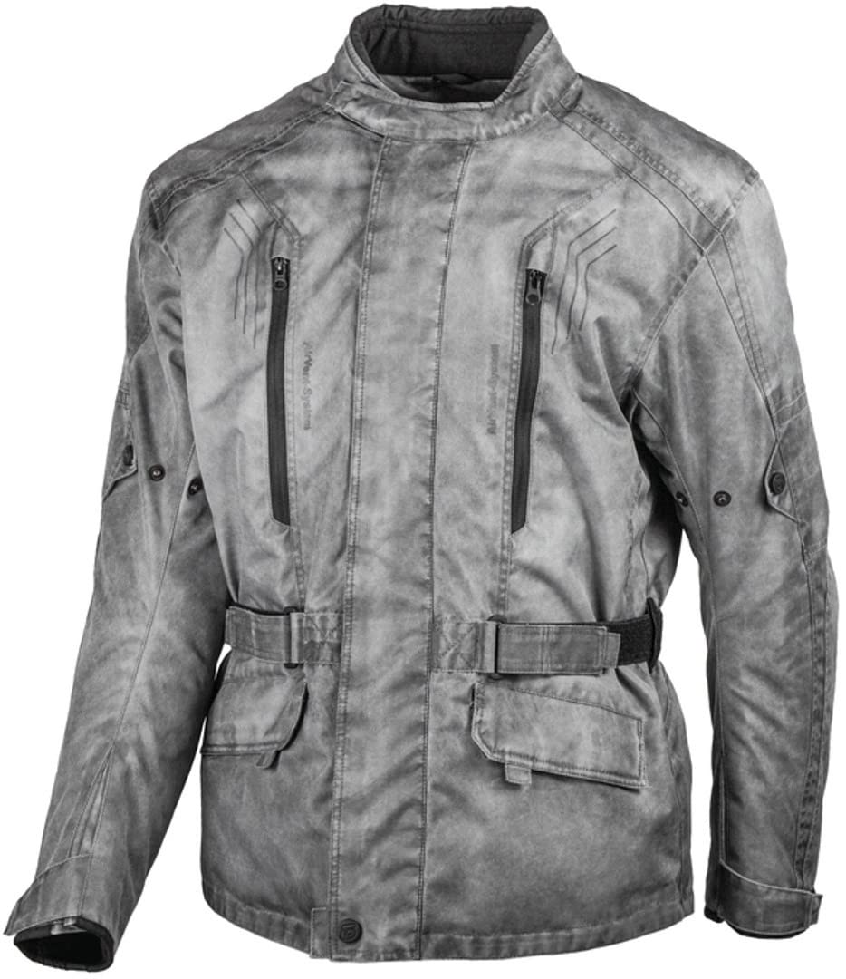 GMS Dayton Giacca tessile moto, nero/grigio, L