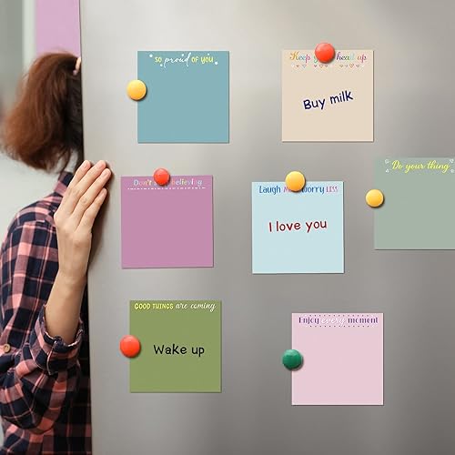 Miniatura 7 de Zonon 48 notas adhesivas inspiradoras de 3 x 3 pulgadas, divertidos bloc de notas motivacionales, regalos positivos para profesores, enfermeras,