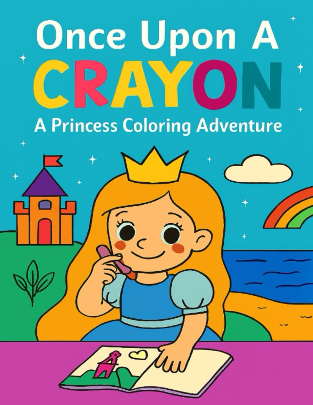 Once Upon A Crayon: A Princess Coloring Adventure