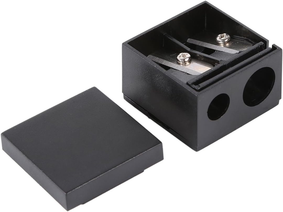 FullGold Professional Deluxe Cosmetic Dual Sharpener Cosmetician Recommend Expert Tools (Matte Black)