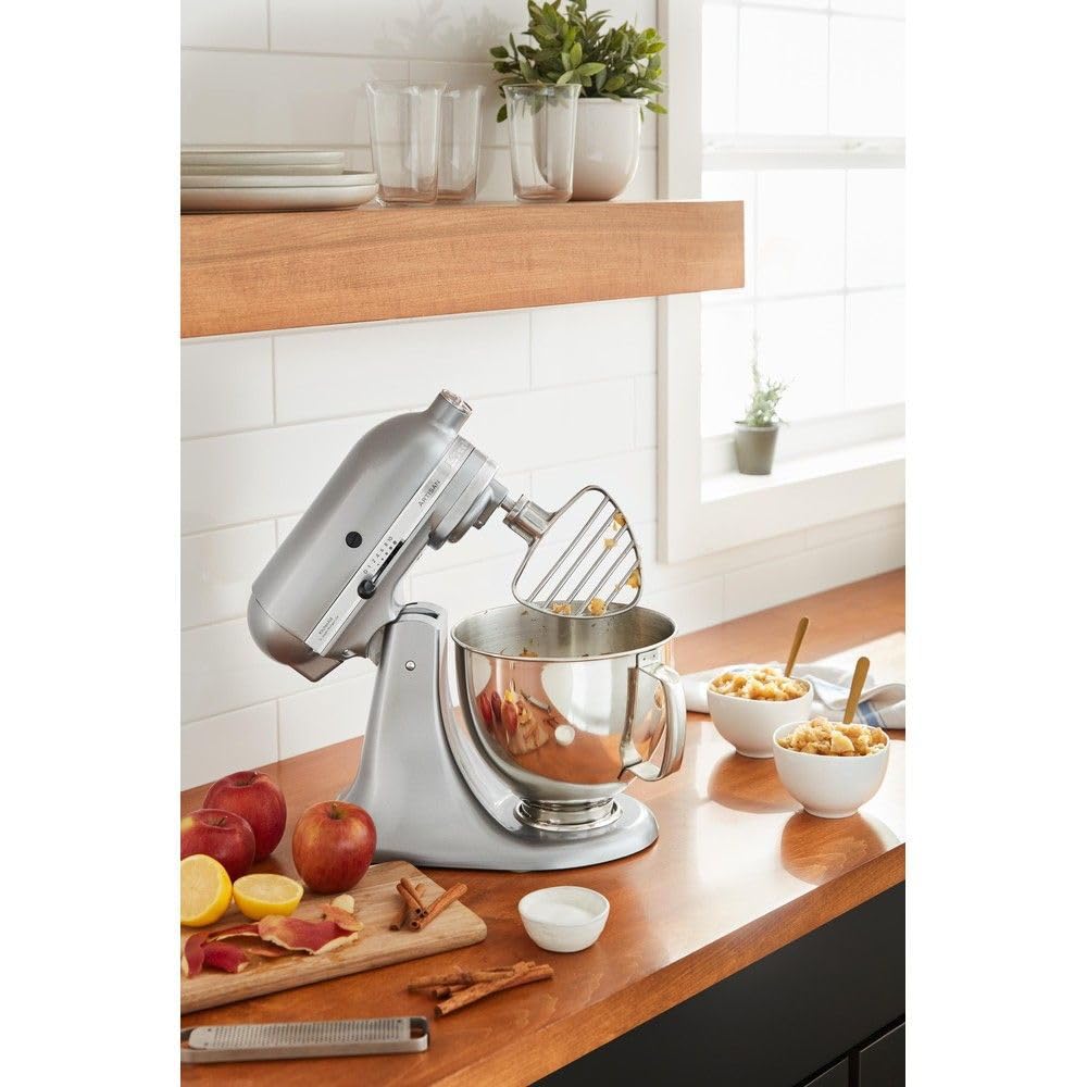 KitchenAid Mieszadło do wypieków średniej wielkości z uchylną głowicą silnika – stal szlachetna 5KSMPB5SS