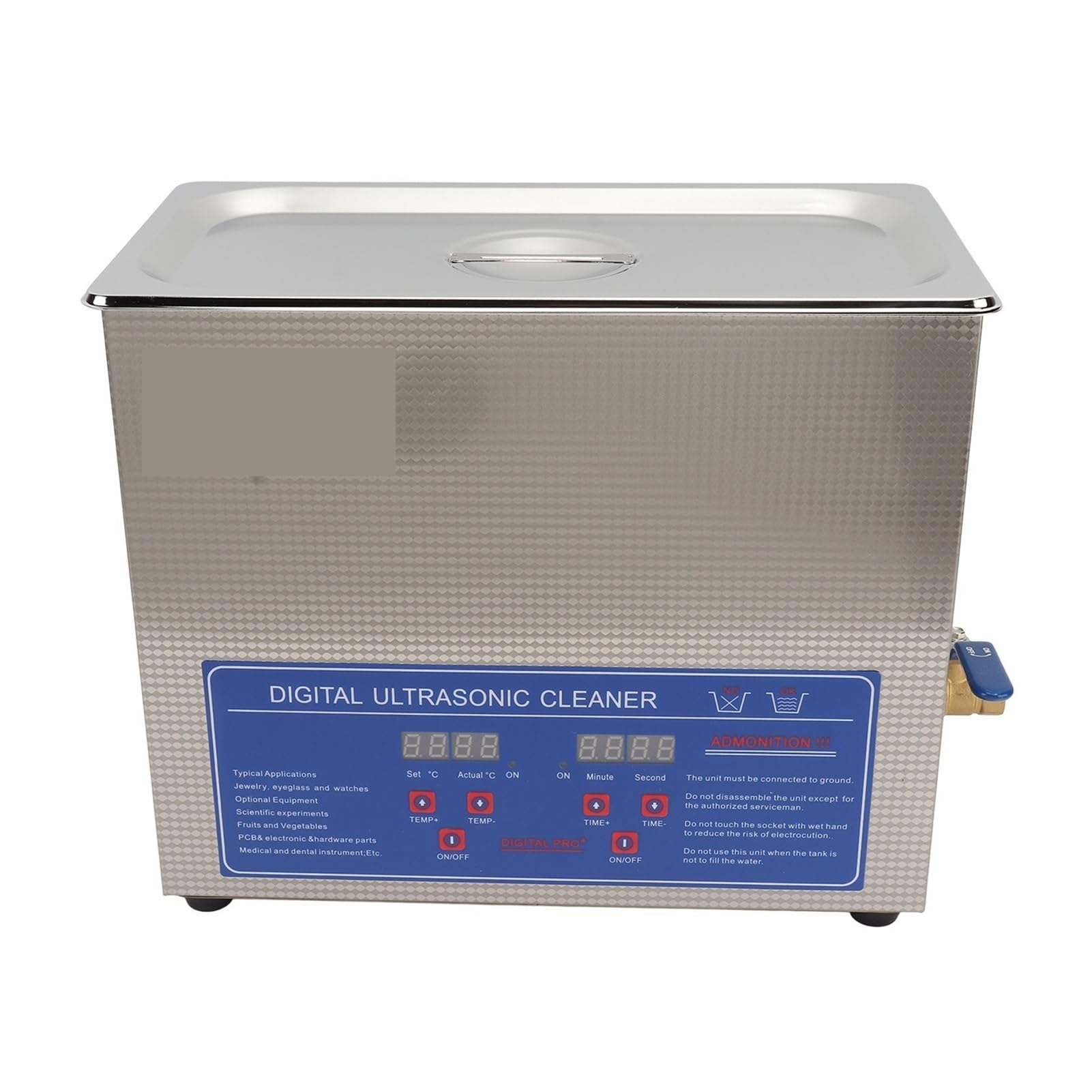 Pulitore a ultrasuoni, Funzione Di Riscaldamento Della Rondella Del Detergente For Dischi In Vinile Ad Ultrasuoni 6L Macchina For La Pulizia For Laboratori