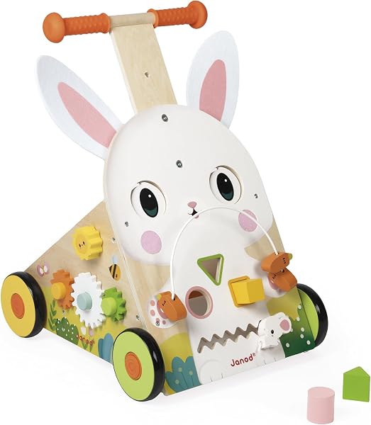 Janod, Ferme, Chariot Lapin, Chariot de Marche, Dès 12 Mois