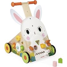 Janod - Wooden Push cart - 9 Activities