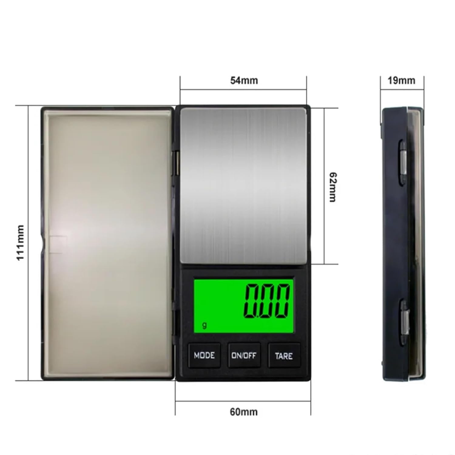 High-Precision Electronic Scale 0.01G Small Jewelry Scale Portable Electronic Scale mini Pocket Scale(1000g-0.01g)