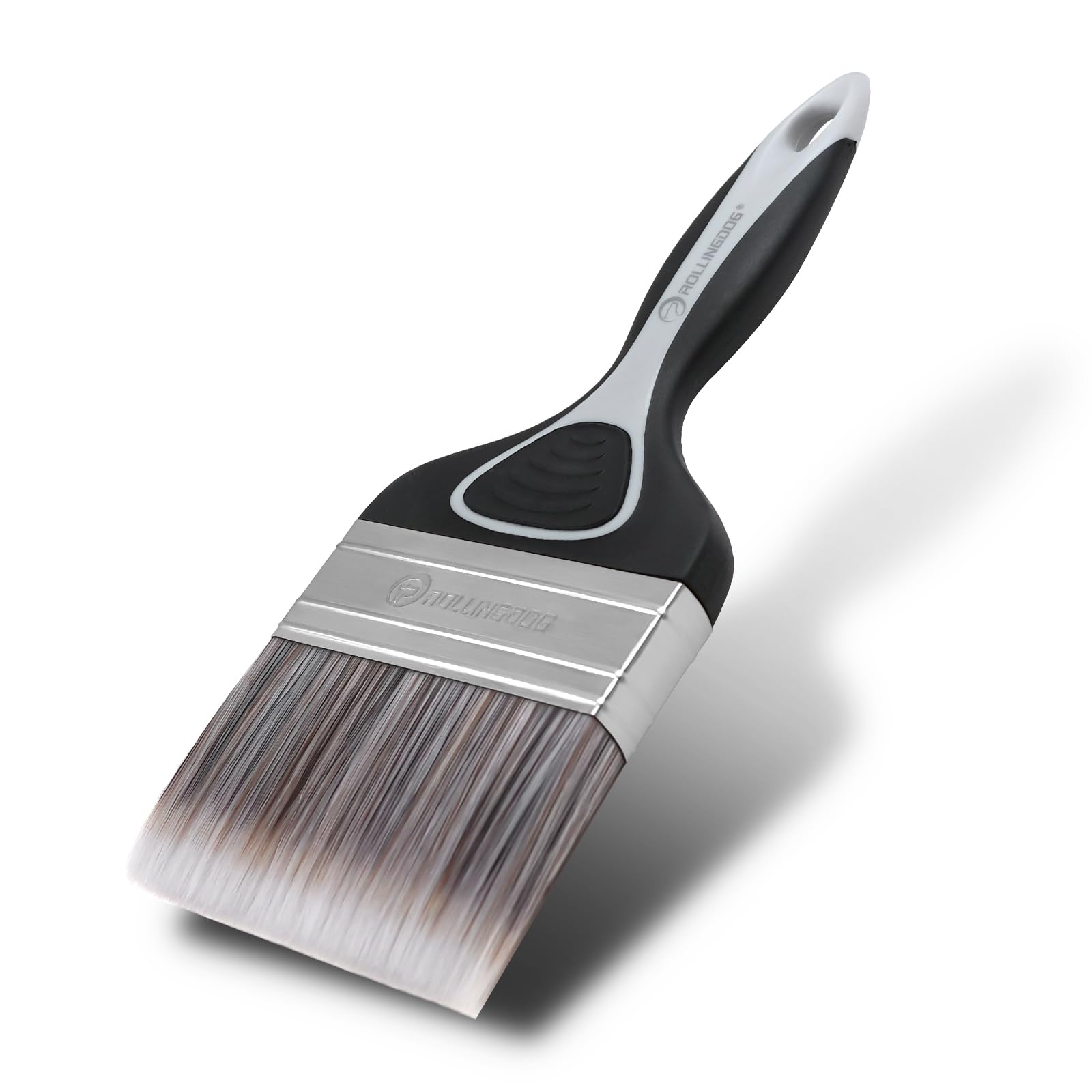Rollingdog 1Pc (100Mm) Medium Stiff Filament Large Paint Brush- Medium Stiff Paint Brush For Smooth Surfaces,Wall Paint,Ceiling,Blinds,Large Surface Areas(100Mm)