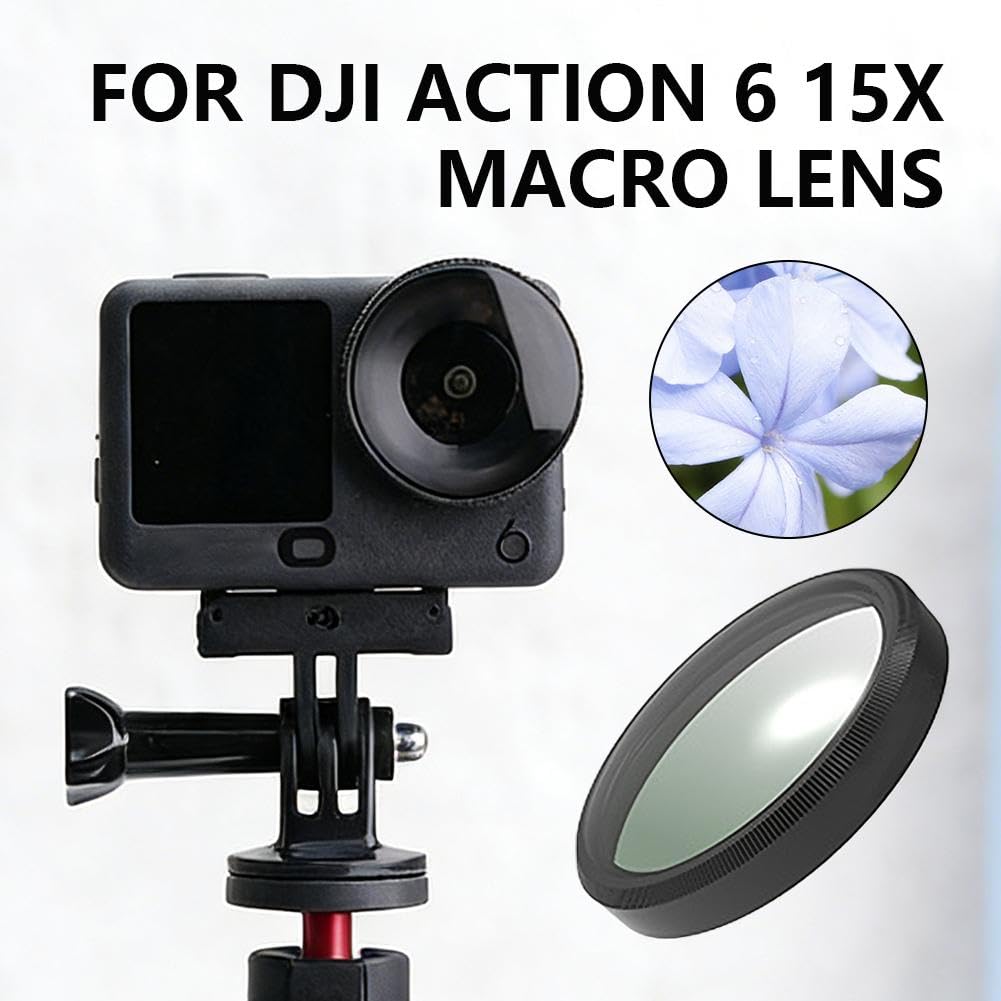 Amazon | For DJI Osmo Action 6 用 15 倍 マクロレンズ クイック