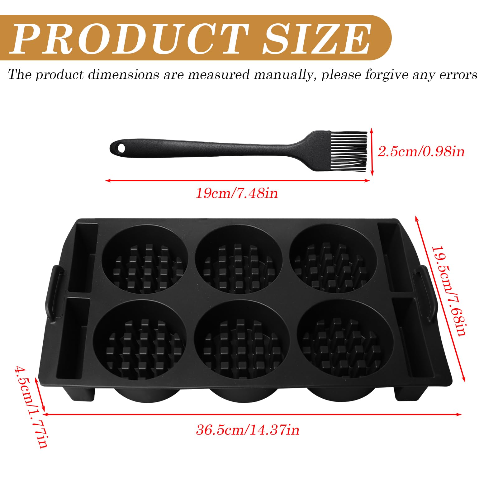 Silikon-Waffeleinsatz: Kompatibel Mit Tefal OptiGrill XL, Elite XL, Für Vielseitigen Genuss, Köstlich Gleichmäßig Gebackene Waffeln (Schwarz)