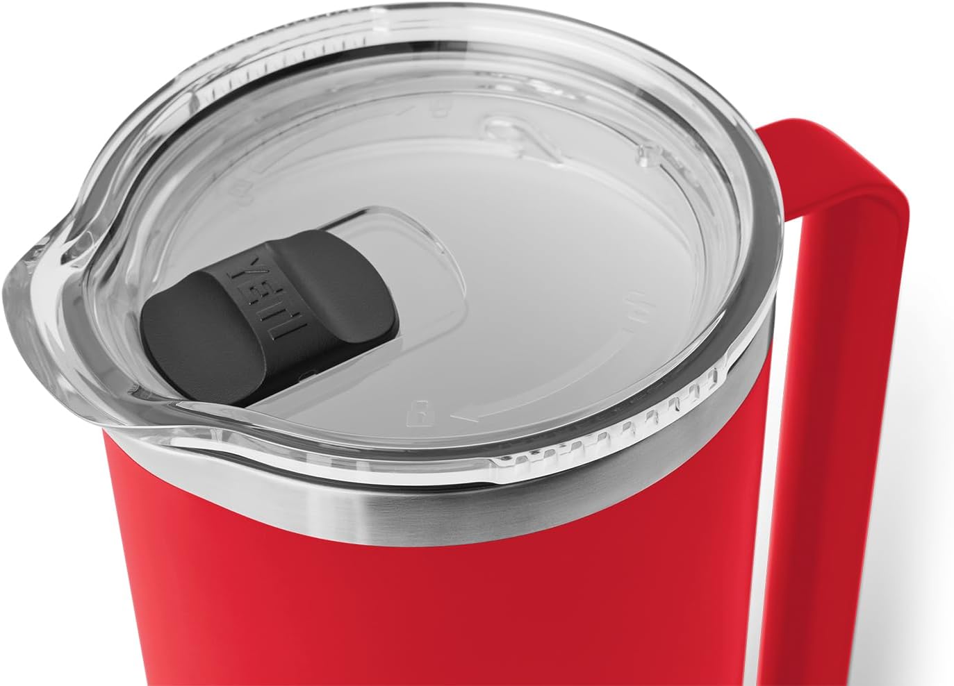 YETI Rambler 64 oz Pitcher, Vacuum Insulated, Stainless Steel with MagSlider Lid, Rescue Red