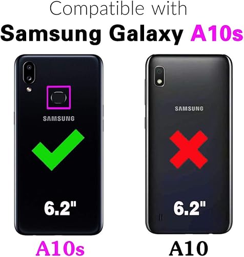 Miniatura 2 de Carcasa para Samsung Galaxy A10s con protector de pantalla de cristal templado y soporte rígido y resistente híbrido para Samsung Galaxy A10 S A 10