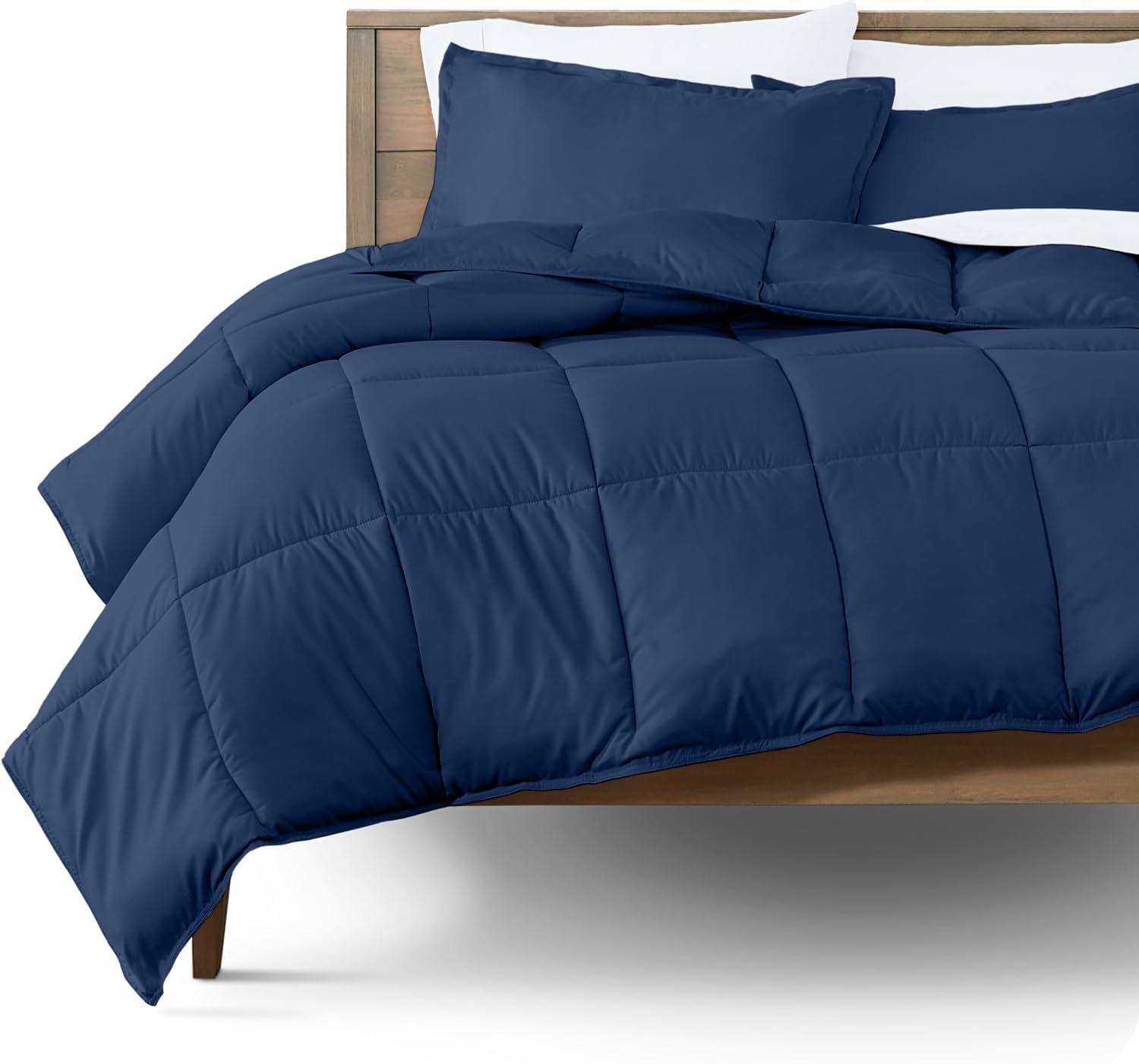 BLUE HOME All Season AC/Heavy Winter Comforter for Single & Double Bed 500 GSM Ultra-Soft Solid Microfiber/Quilt/Rajai, Machine‑Washable Luxury Blanket/Duvet. (Dark Blue, Single)-image-46