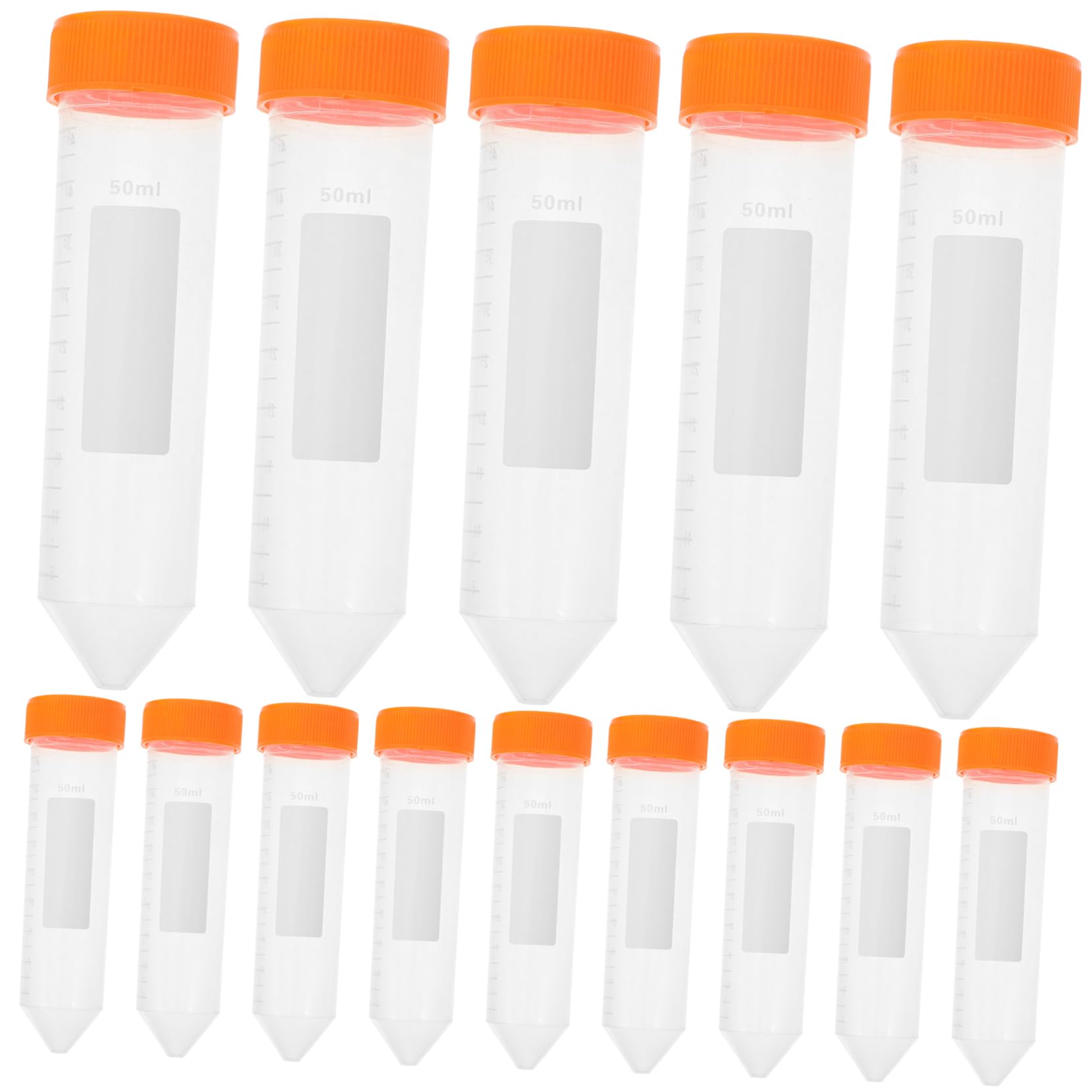 ULTECHNOVO 75 Piezas Tubo De Centrífuga Graduado Tubos Transparentes De Prueba Tubo De Ensayo Tubos De Centrífuga Tubos De Ensayo Con Tapas Tubos De Ensayo De Plástico El Plastico