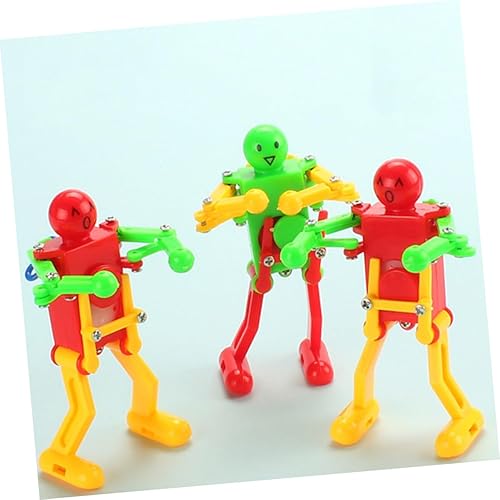 Miniatura 9 de 4 piezas de robot bailarín de cuerda para adultos, figuras de relojería seguras y portátiles, regalos creativos para cumpleaños y vacaciones,