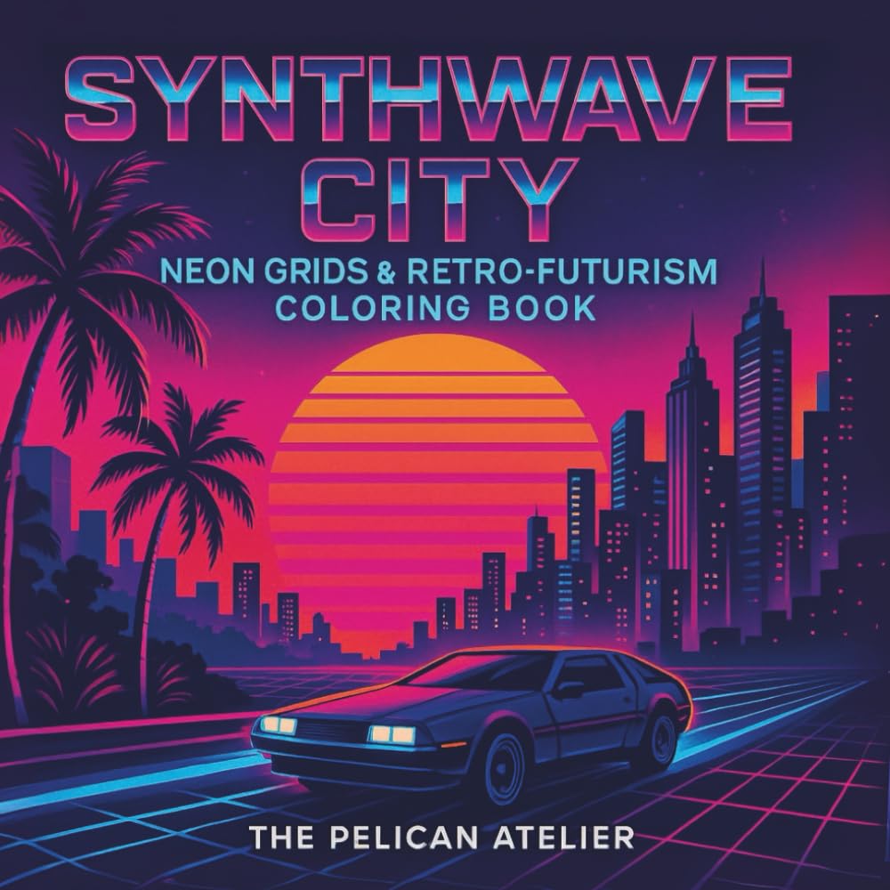 Synthwave City: Neon Grids & Retro-Futurism Coloring Book for Adults: Escape into 1980s nostalgia with futuristic cityscapes, retro cars, and grid ... & Altered States: Psychedelic & Cyberpunk)