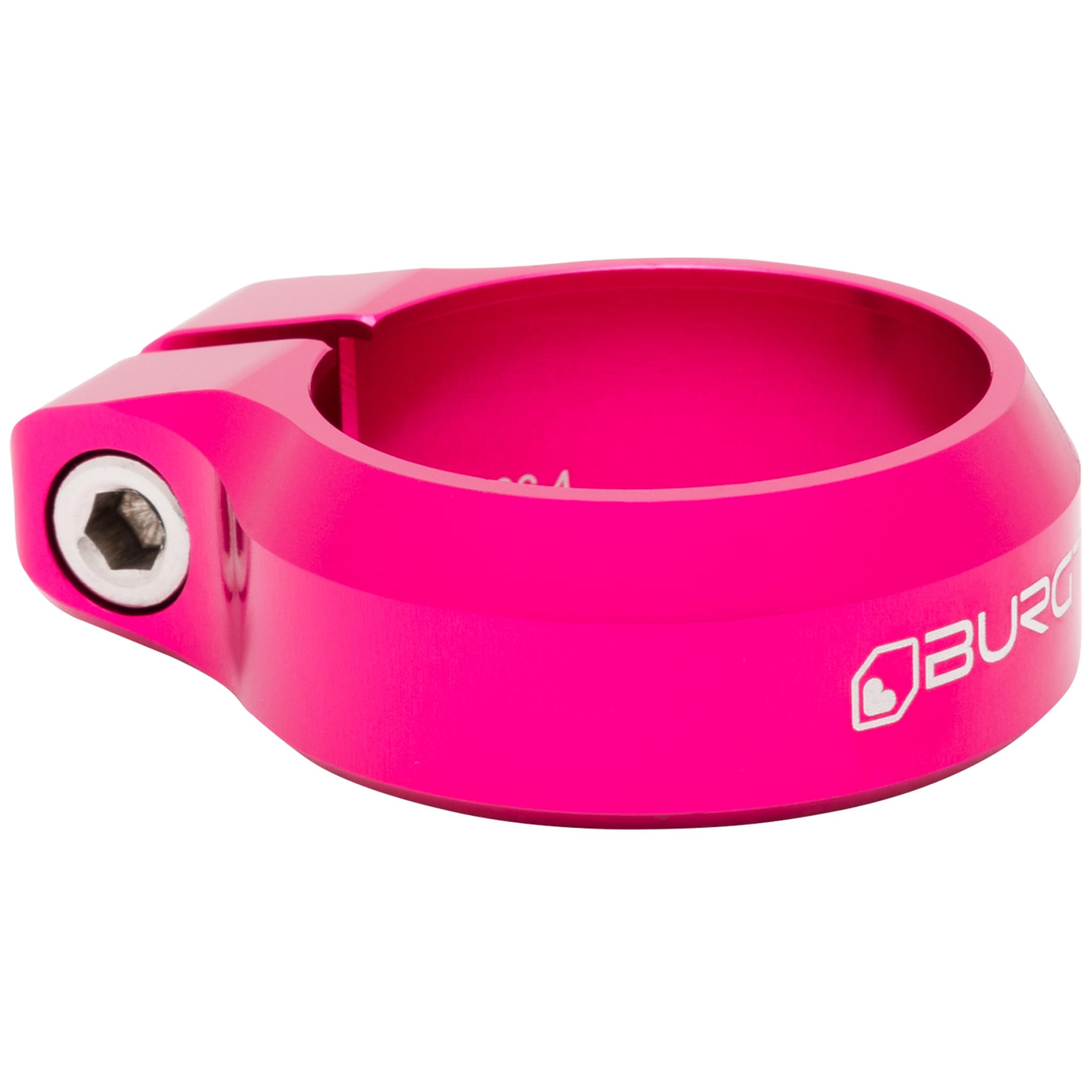 Burgtec Seat Clamp - 36.4mm Diameter - Toxic Pink