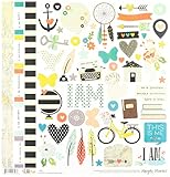 Simple Stories Fundamental I Am Cardstock Stickers, 12