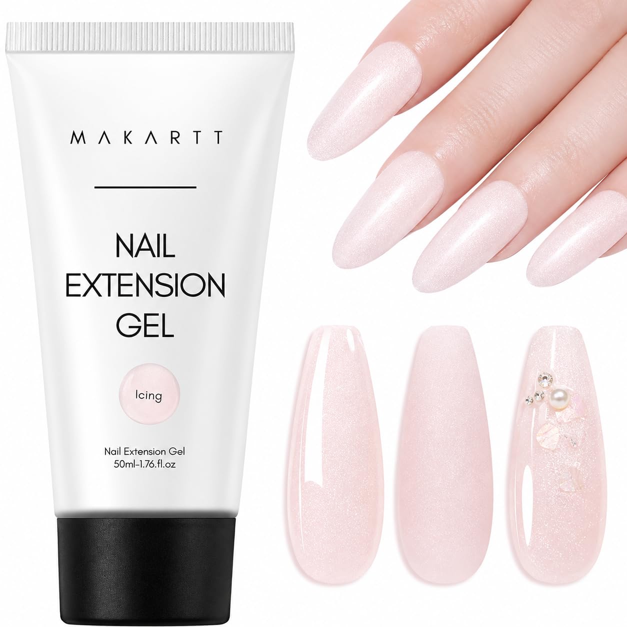 Makartt Poly Nagel Gel 30ML, Builder Gel Nagelverlängerung Gel für Techniker Starter DIY Salon Kunst Nägel