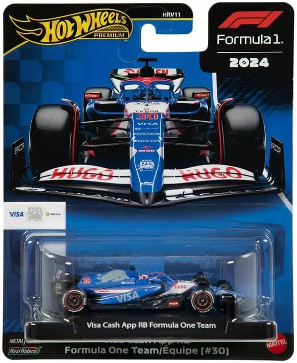 Hot Wheels Premium F1 2024 RB Team, 1:64 Scale Diecast Toy Car