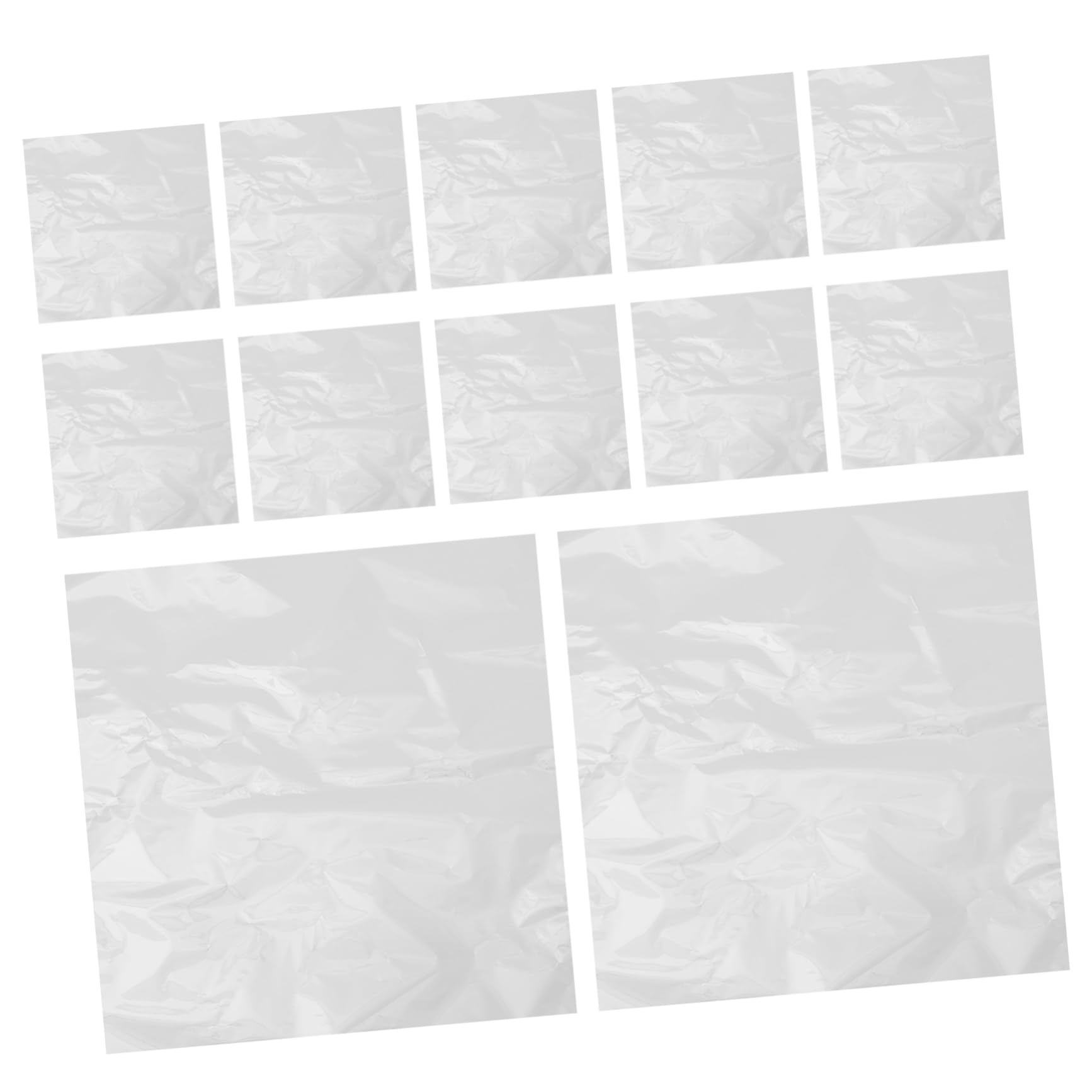 OUNONA 100pcs Clear Plastic Wrapping Paper for Flowers 45cm Transparent Waterproof Bouquet Packaging Material for Florists Weddings and DIY Floral Arrangements